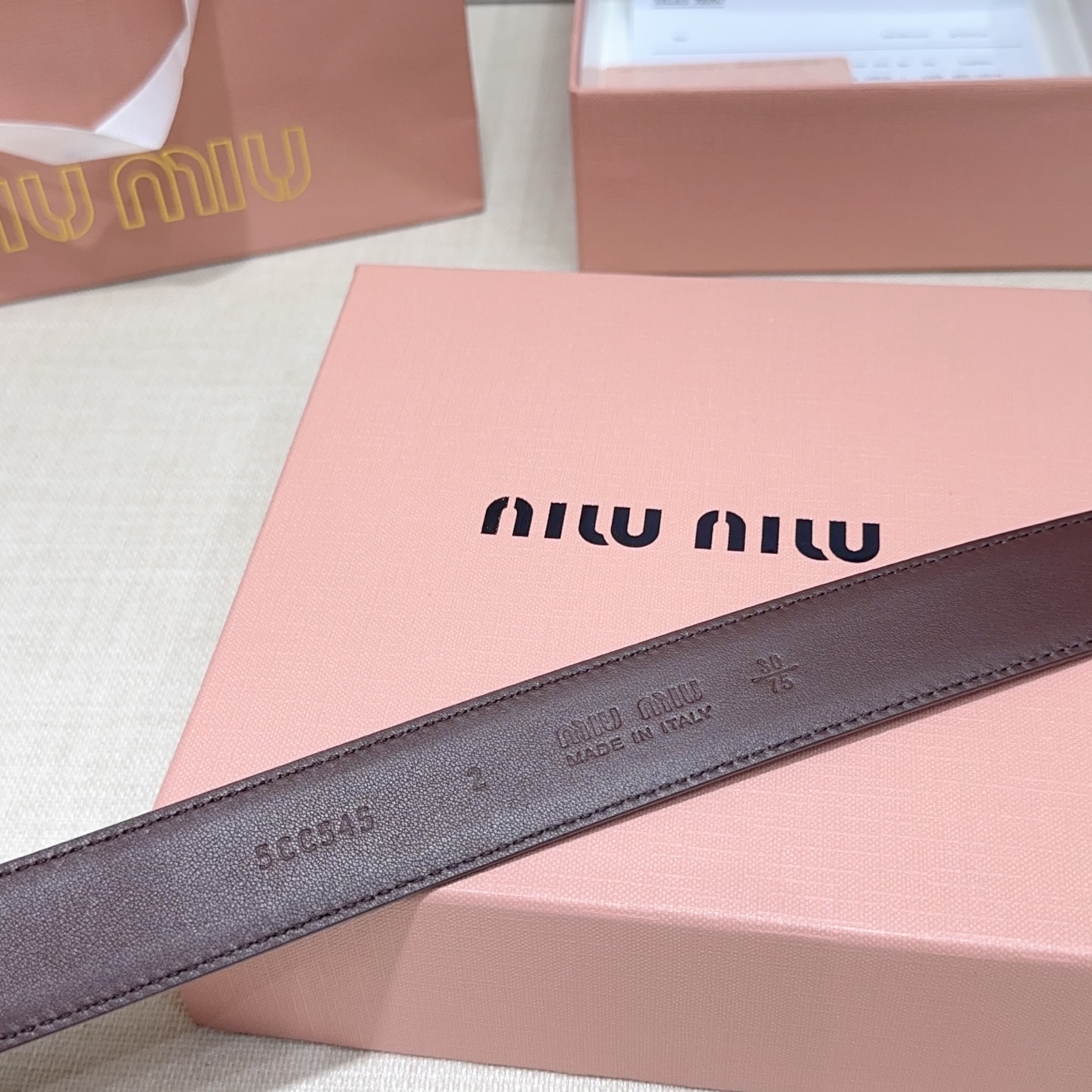 💥💥💥3.0cm缪缪miu min腰带，双面头层牛皮，长度：75.80.85.90.95.100.105