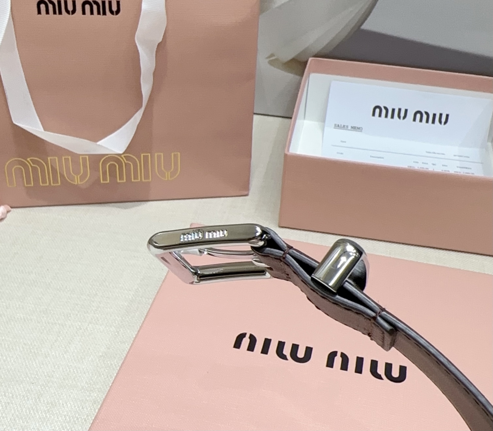 💥💥💥3.0cm缪缪miu min腰带，双面头层牛皮，长度：75.80.85.90.95.100.105