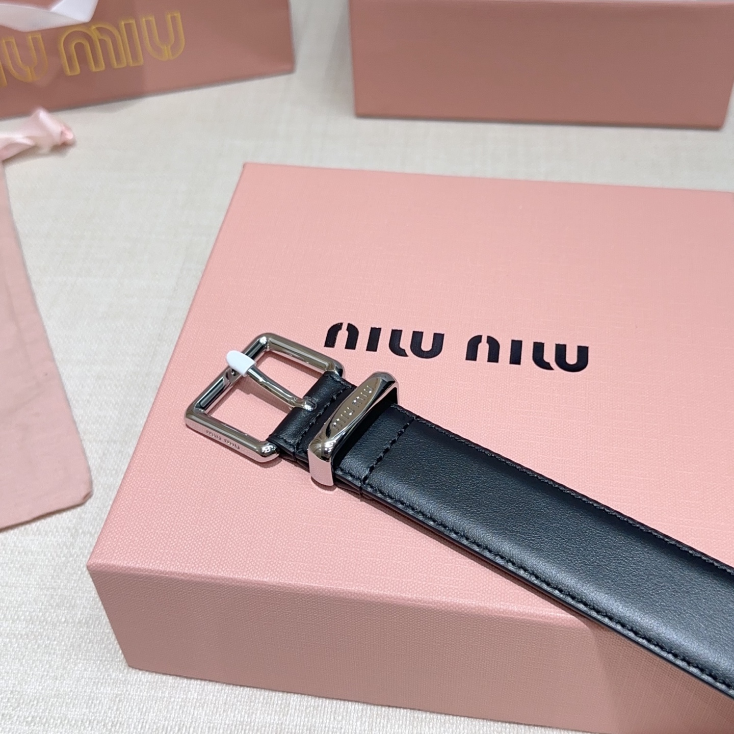 💥💥💥3.0cm缪缪miu min腰带，双面头层牛皮，长度：75.80.85.90.95.100.105