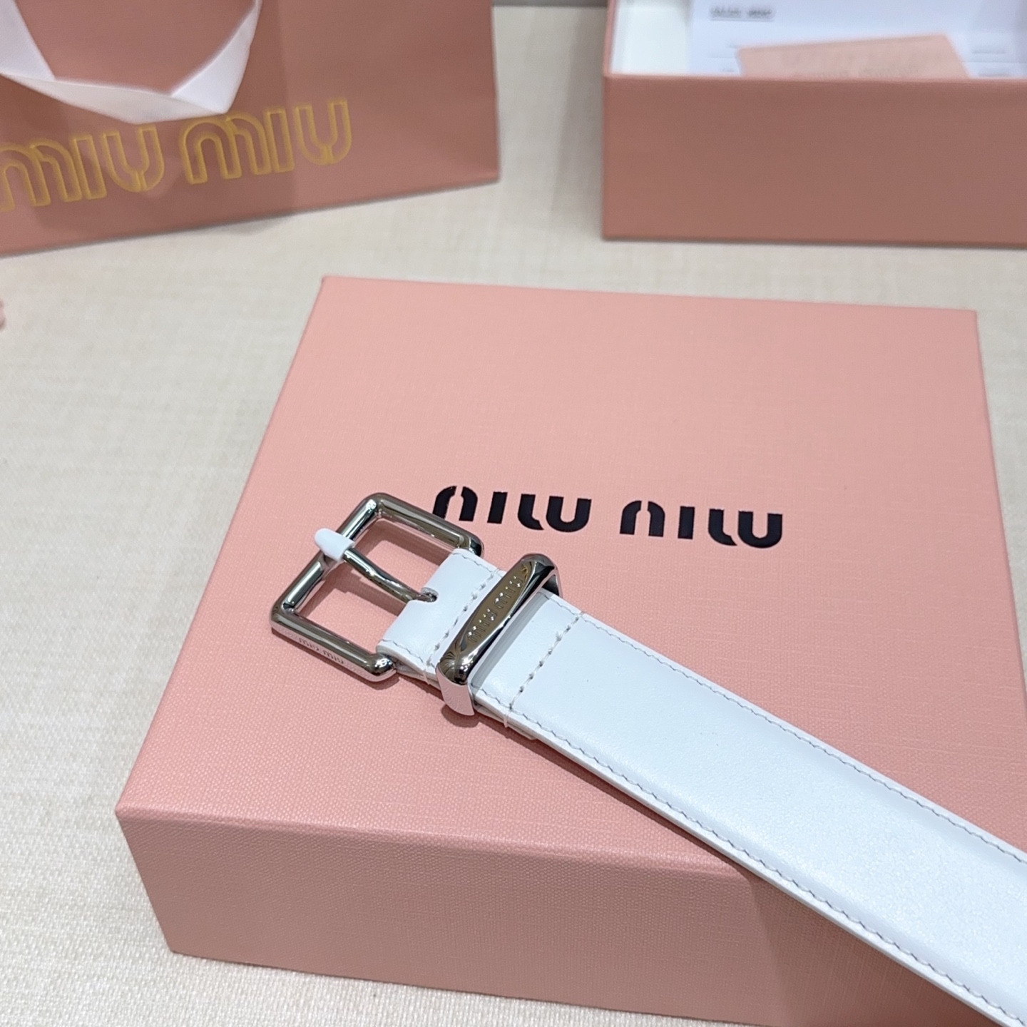 💥💥💥3.0cm缪缪miu min腰带，双面头层牛皮，长度：75.80.85.90.95.100.105