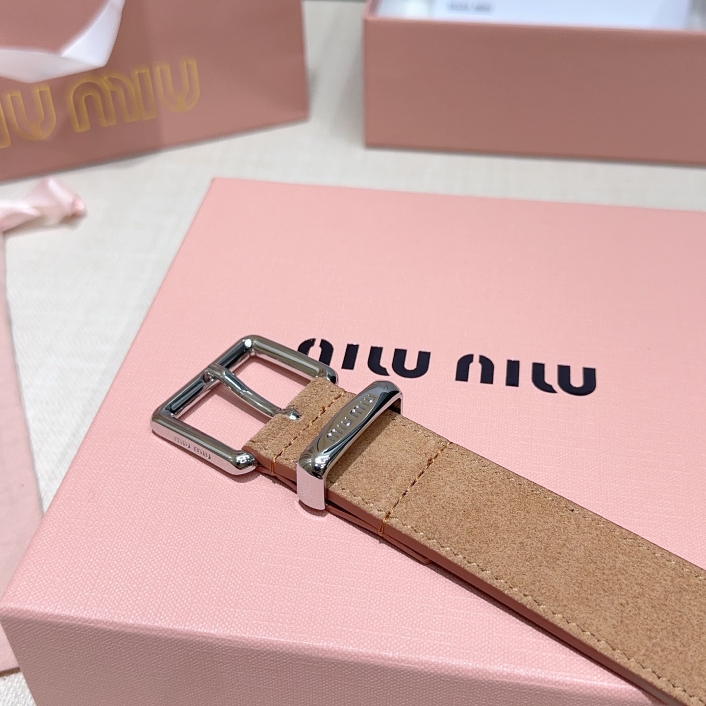 💥💥💥3.0cm缪缪miu min腰带，双面头层牛皮，长度：75.80.85.90.95.100.105