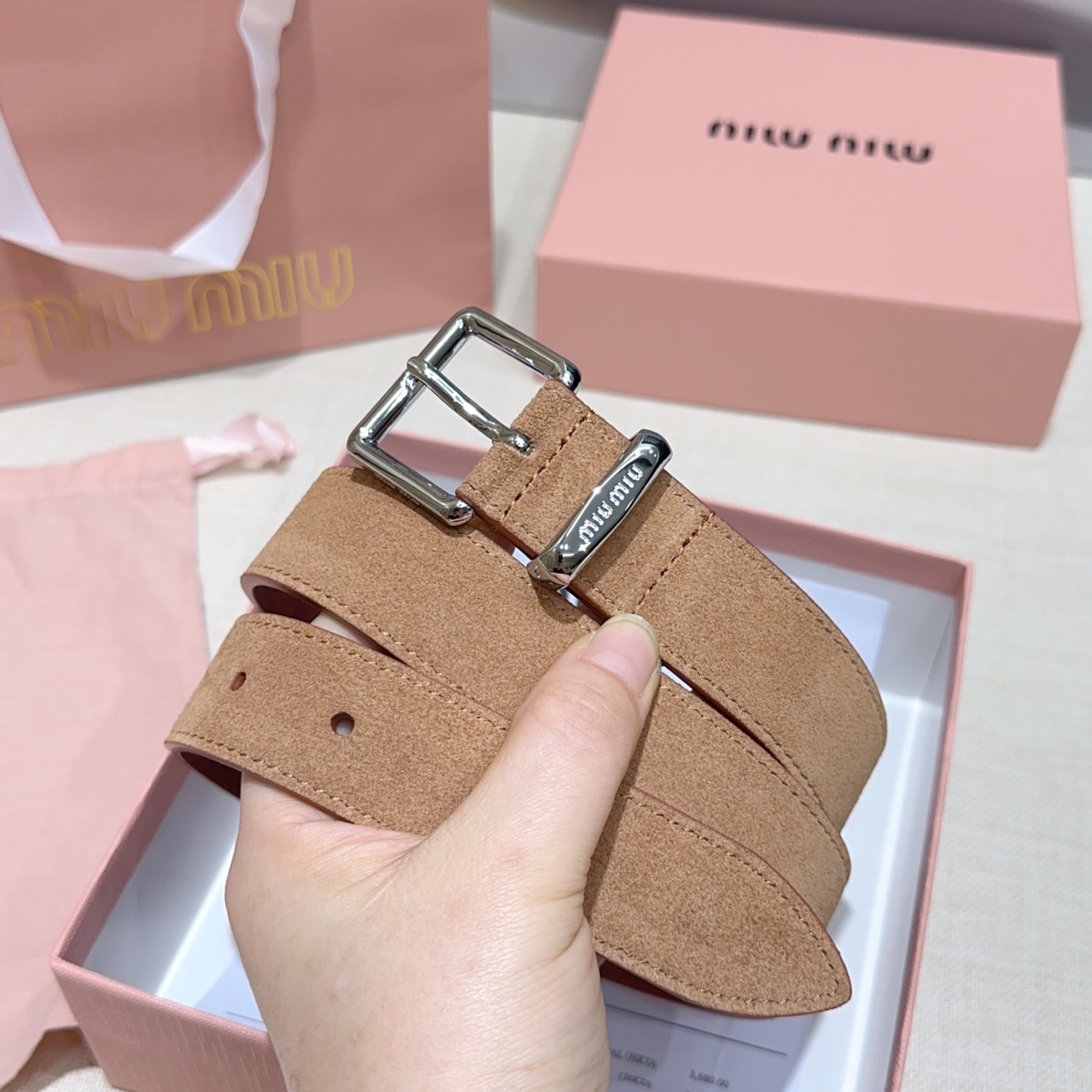 💥💥💥3.0cm缪缪miu min腰带，双面头层牛皮，长度：75.80.85.90.95.100.105