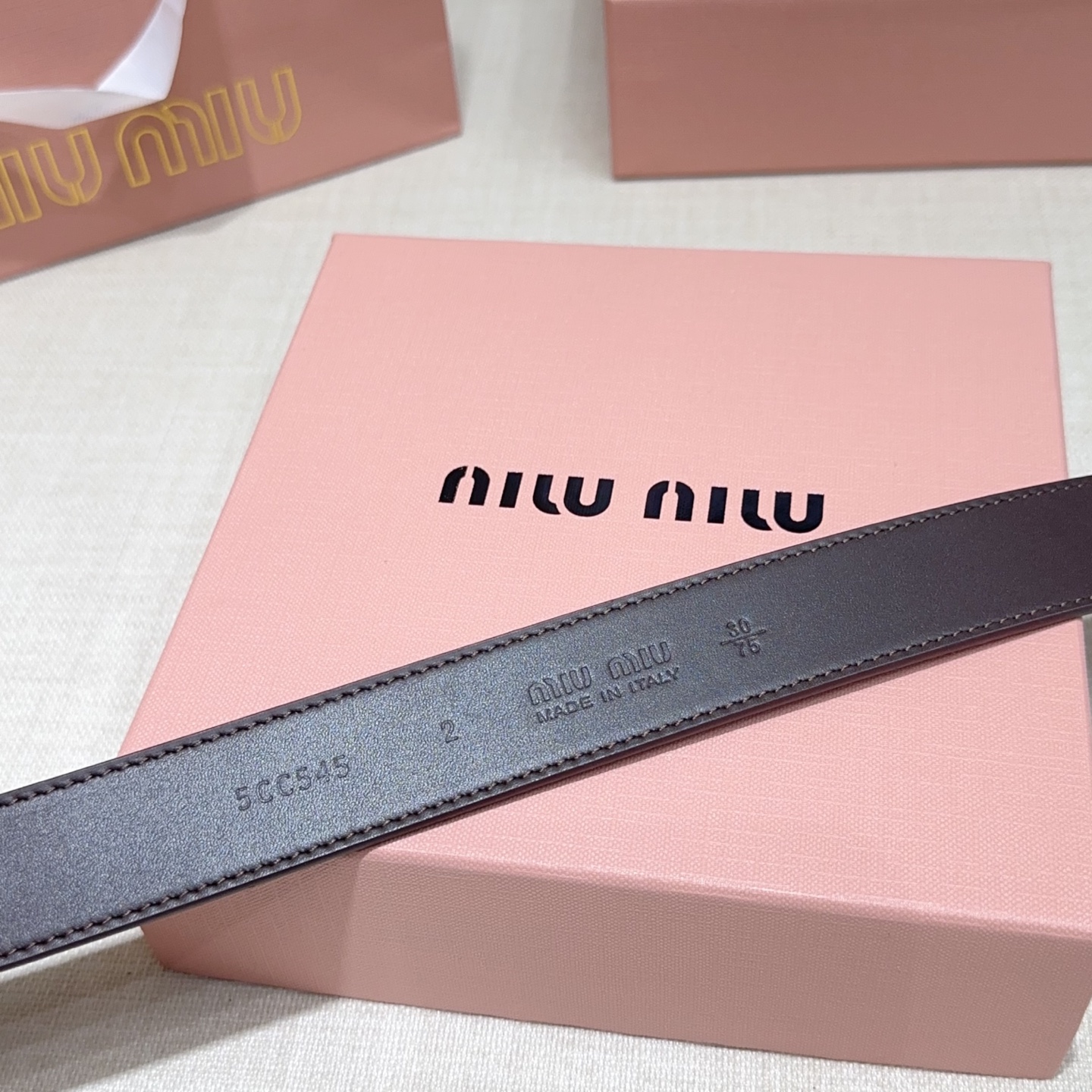 💥💥💥3.0cm缪缪miu min腰带，双面头层牛皮，长度：75.80.85.90.95.100.105