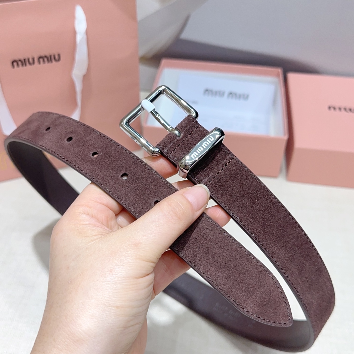 💥💥💥3.0cm缪缪miu min腰带，双面头层牛皮，长度：75.80.85.90.95.100.105