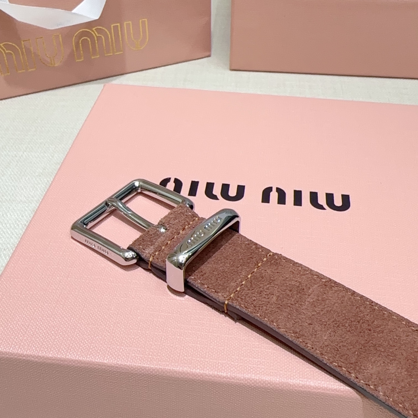 💥💥💥3.0cm缪缪miu min腰带，双面头层牛皮，长度：75.80.85.90.95.100.105