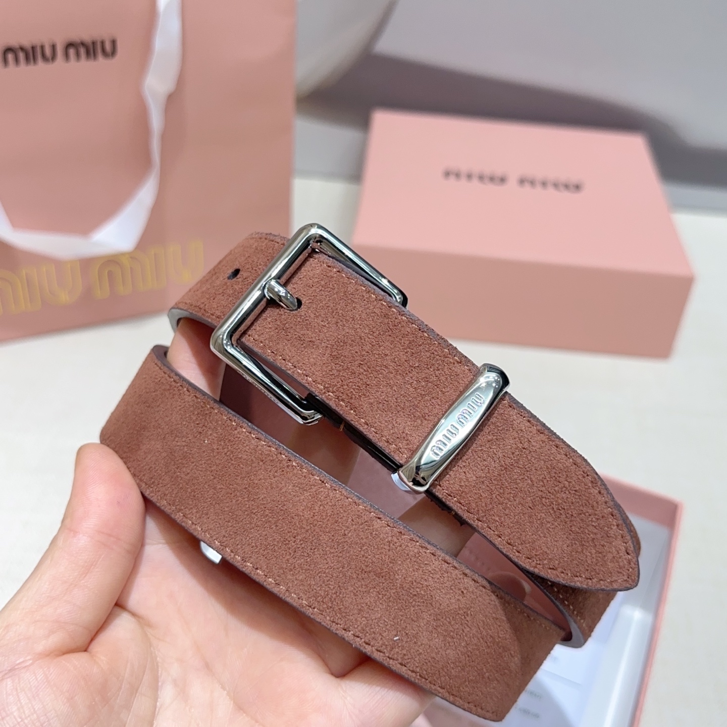 💥💥💥3.0cm缪缪miu min腰带，双面头层牛皮，长度：75.80.85.90.95.100.105