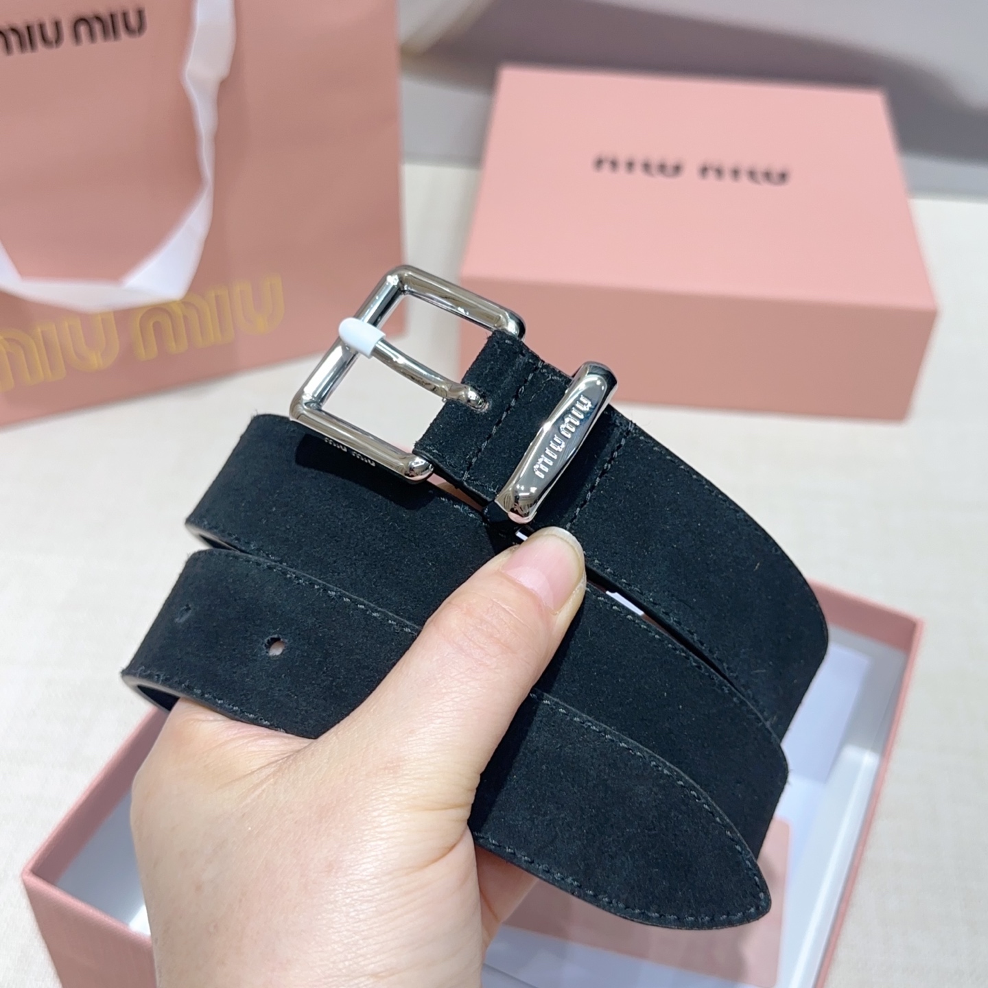 💥💥💥3.0cm缪缪miu min腰带，双面头层牛皮，长度：75.80.85.90.95.100.105