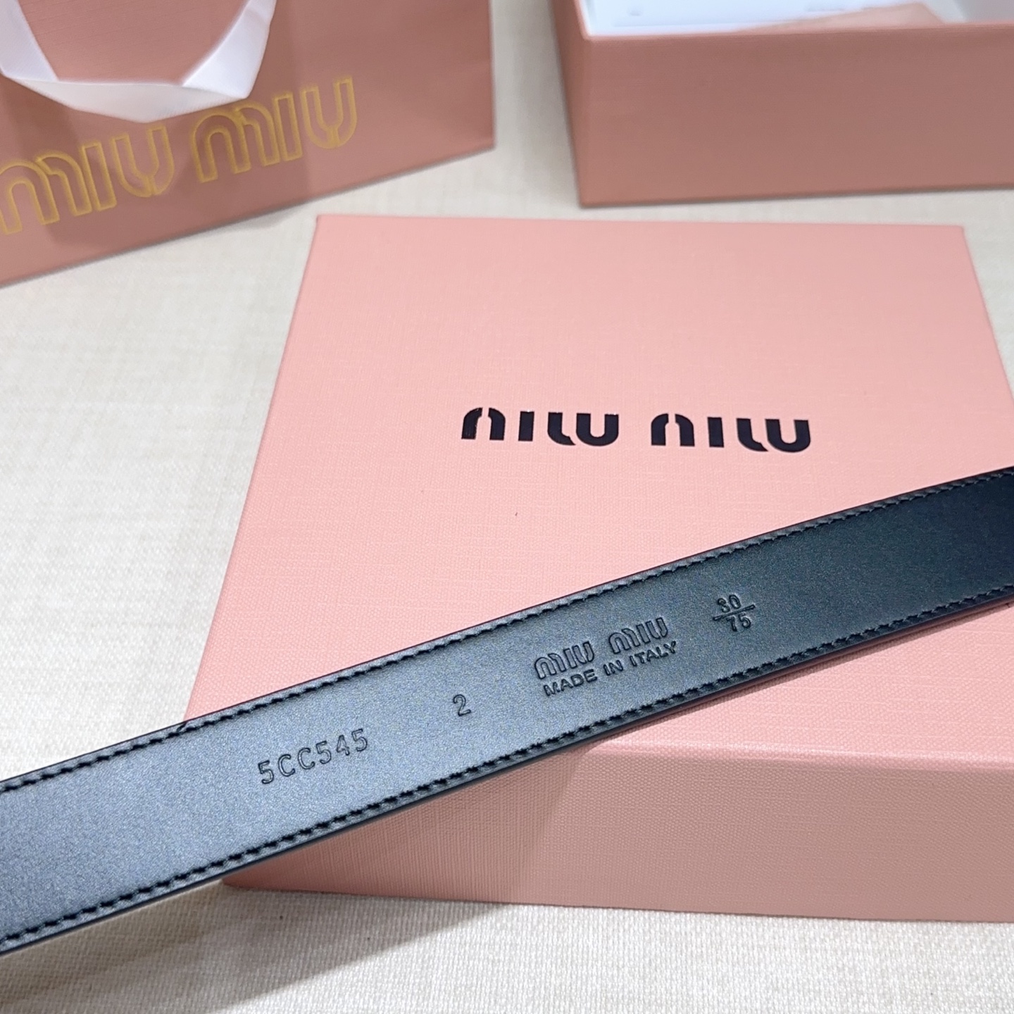 💥💥💥3.0cm缪缪miu min腰带，双面头层牛皮，长度：75.80.85.90.95.100.105