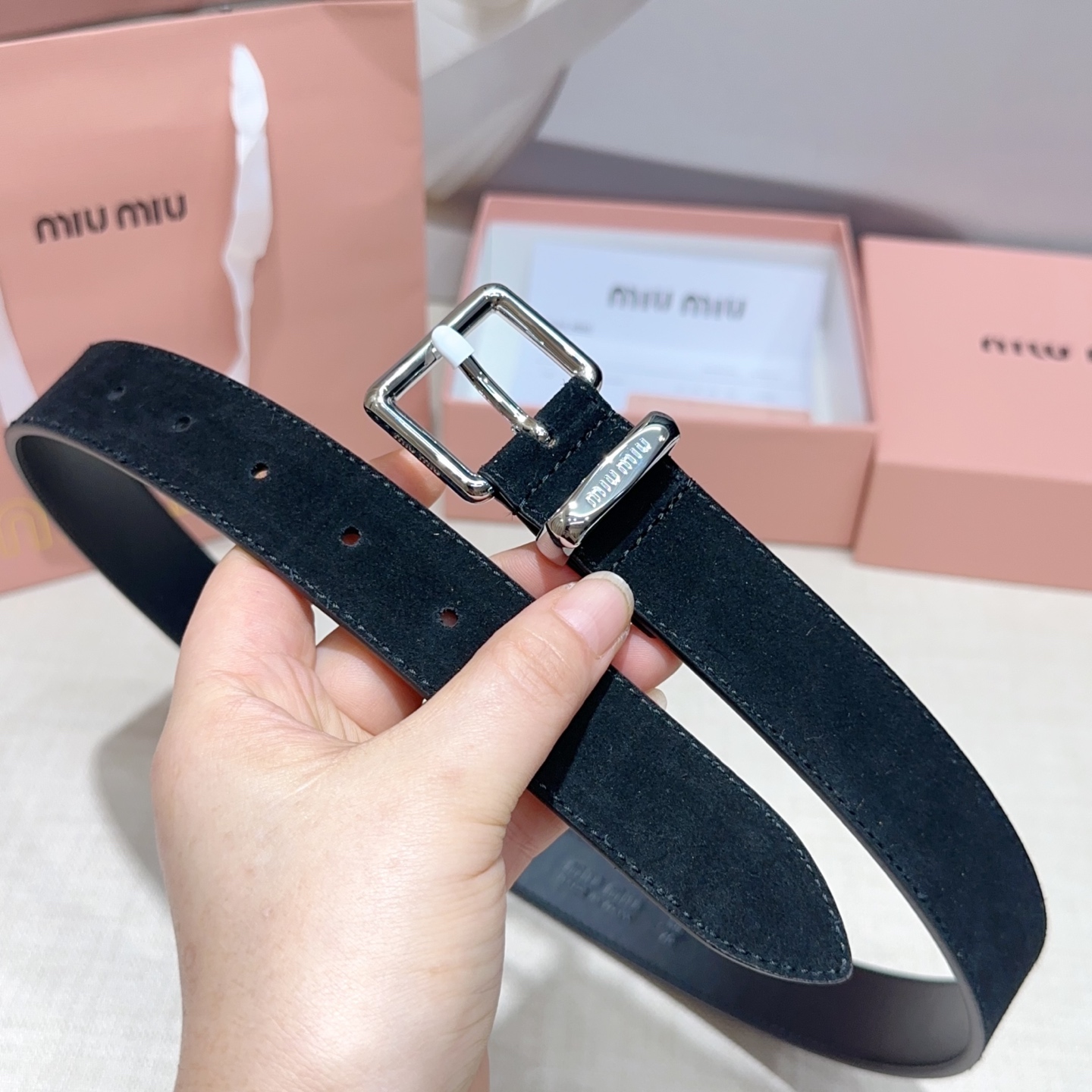 💥💥💥3.0cm缪缪miu min腰带，双面头层牛皮，长度：75.80.85.90.95.100.105