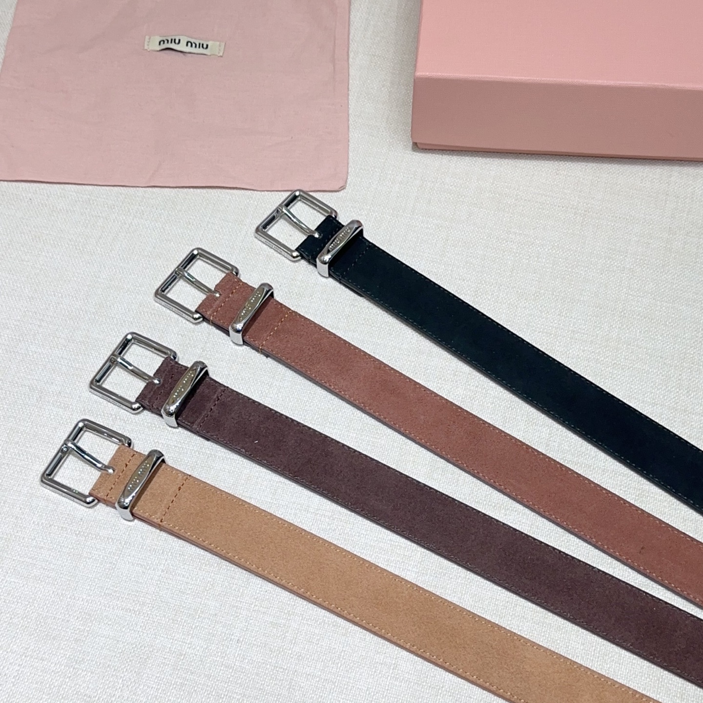 💥💥💥3.0cm缪缪miu min腰带，双面头层牛皮，长度：75.80.85.90.95.100.105