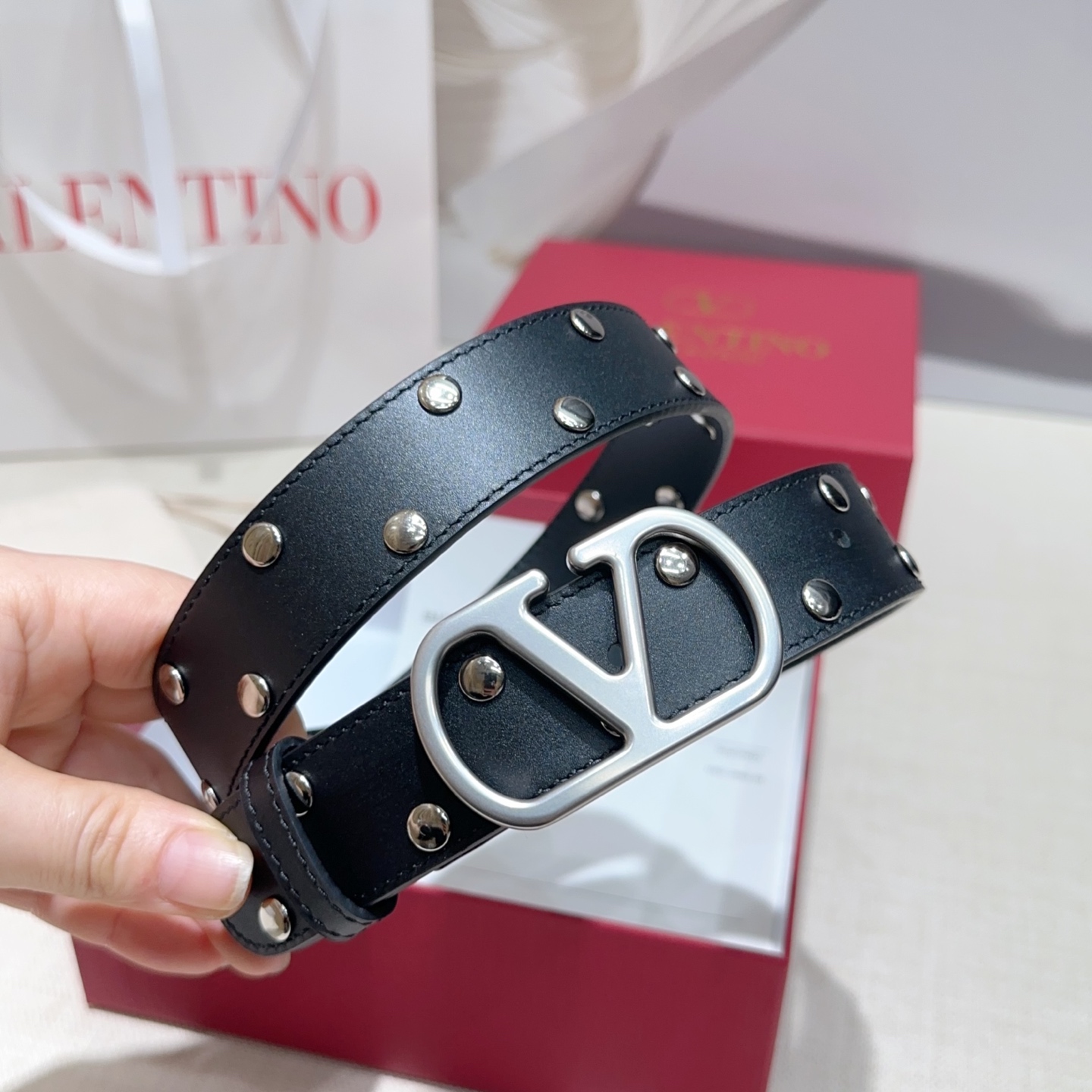 💥💥💥3.0cm华伦天奴腰带，双面头层牛皮，长度：75.80.85.90.95.100.105.110欧