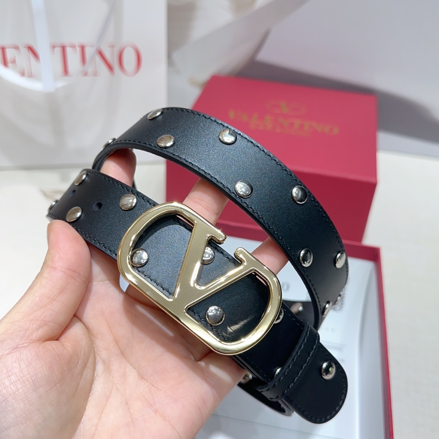 💥💥💥3.0cm华伦天奴腰带，双面头层牛皮，长度：75.80.85.90.95.100.105.110欧