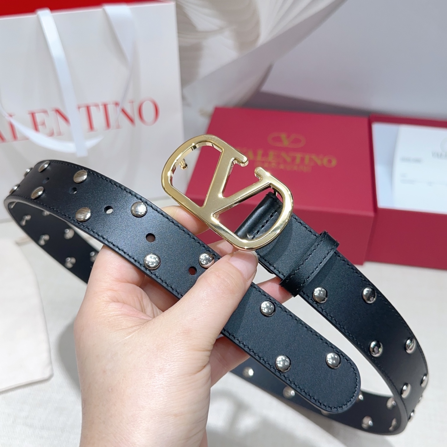 💥💥💥3.0cm华伦天奴腰带，双面头层牛皮，长度：75.80.85.90.95.100.105.110欧