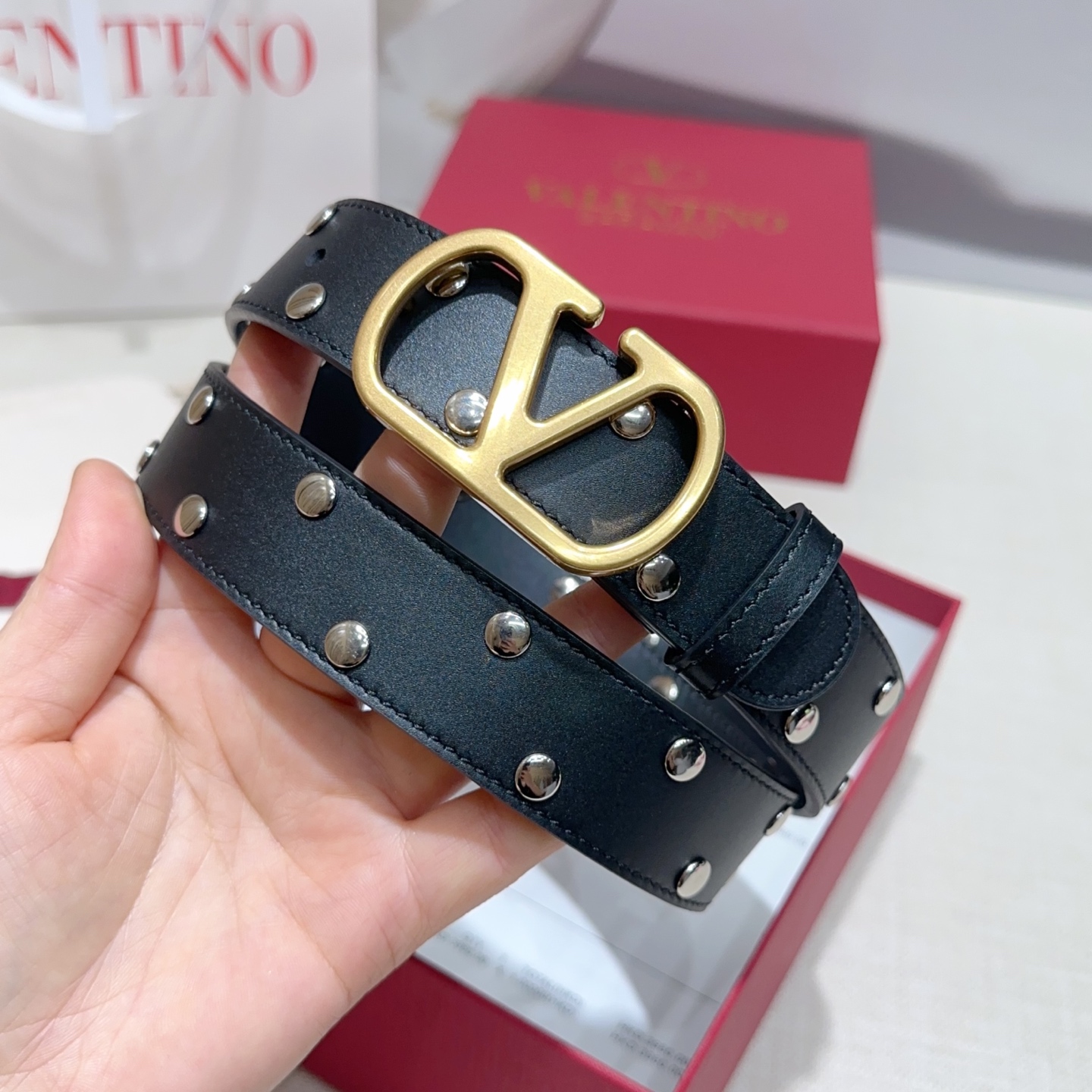 💥💥💥3.0cm华伦天奴腰带，双面头层牛皮，长度：75.80.85.90.95.100.105.110欧