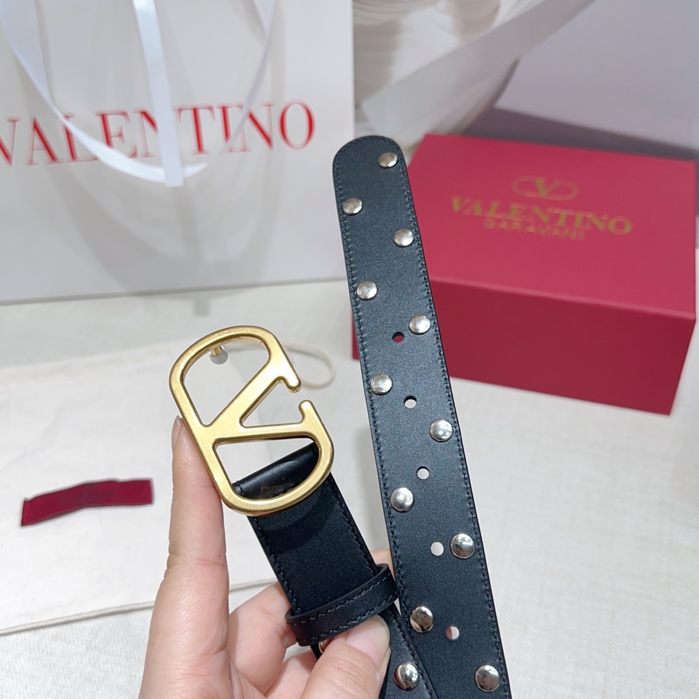 💥💥💥3.0cm华伦天奴腰带，双面头层牛皮，长度：75.80.85.90.95.100.105.110欧