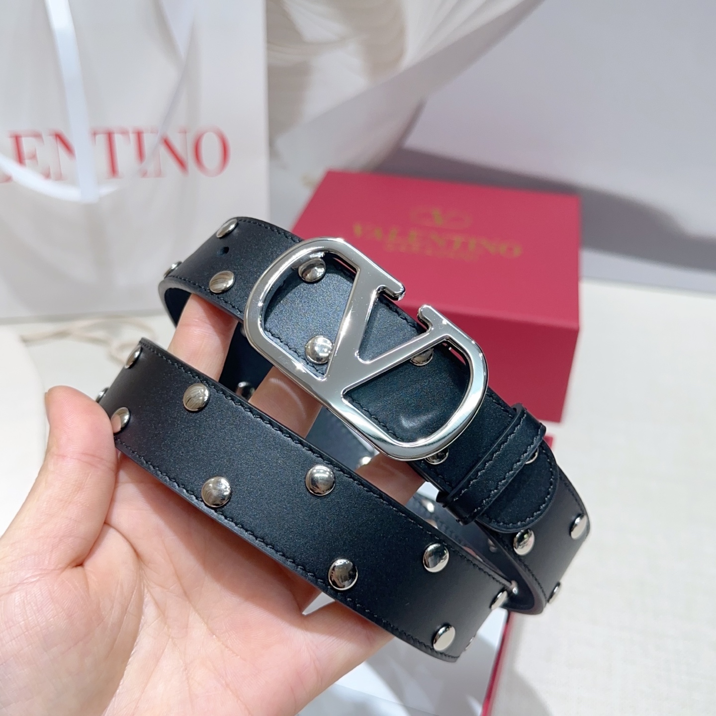 💥💥💥3.0cm华伦天奴腰带，双面头层牛皮，长度：75.80.85.90.95.100.105.110欧