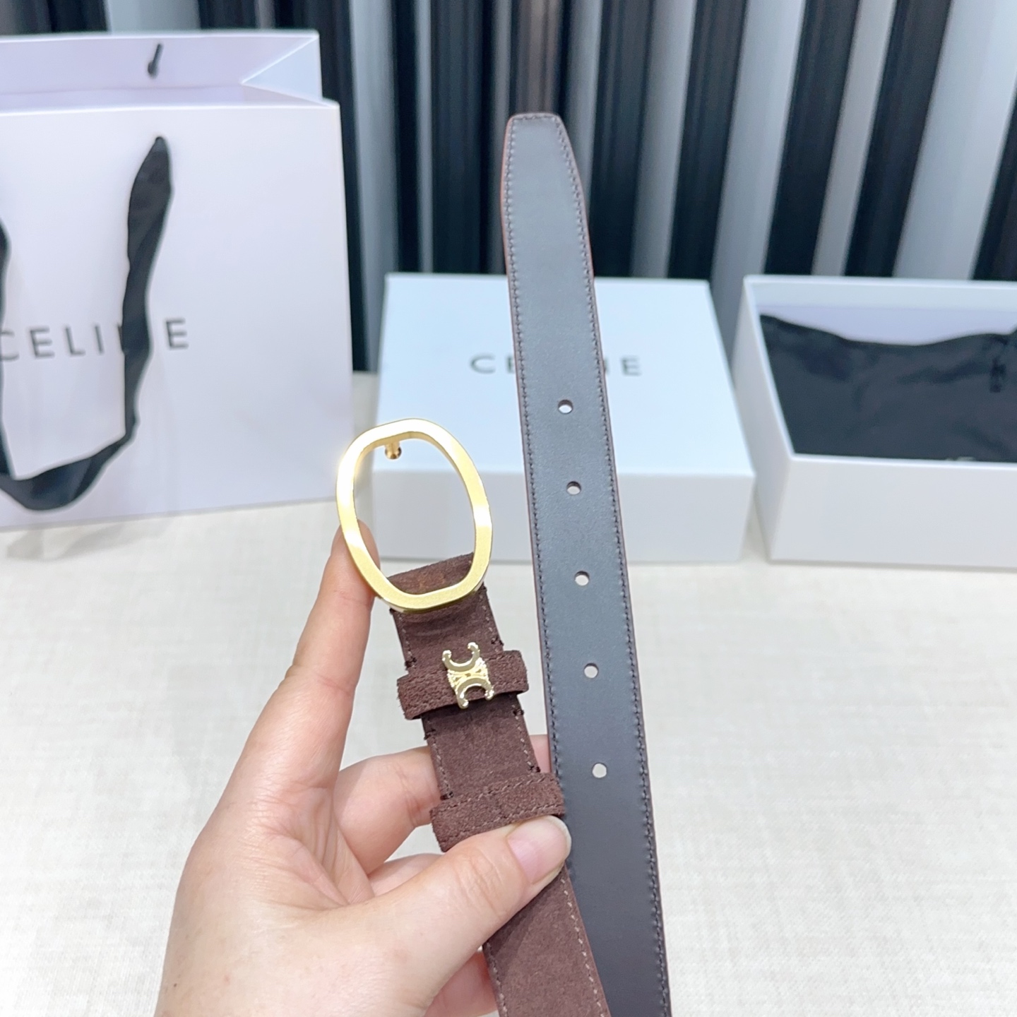 💥💥💥2.5cm赛琳腰带，双面头层牛皮，长度：75.80.85.90.95.100.105欧，铜五金扣原