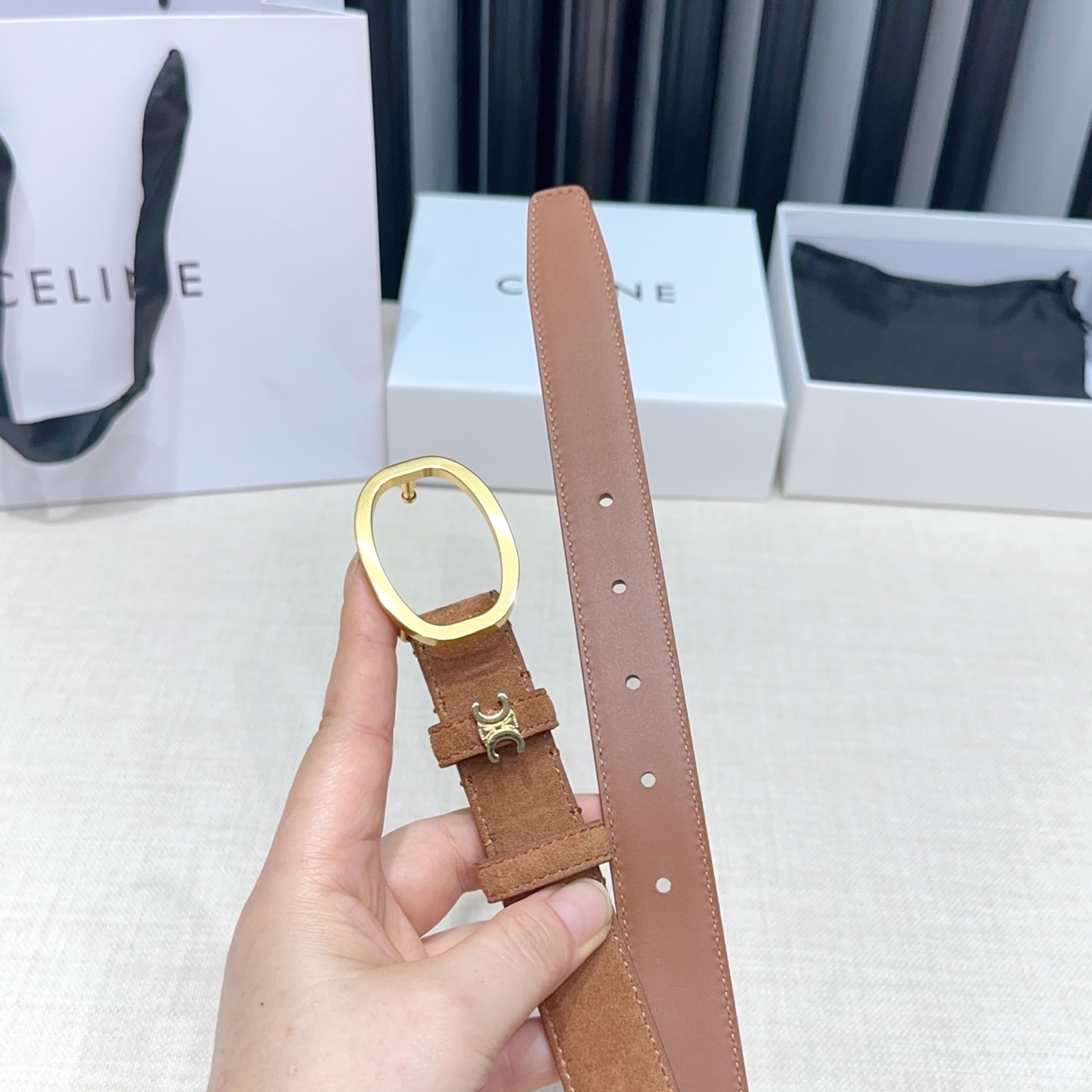 💥💥💥2.5cm赛琳腰带，双面头层牛皮，长度：75.80.85.90.95.100.105欧，铜五金扣原