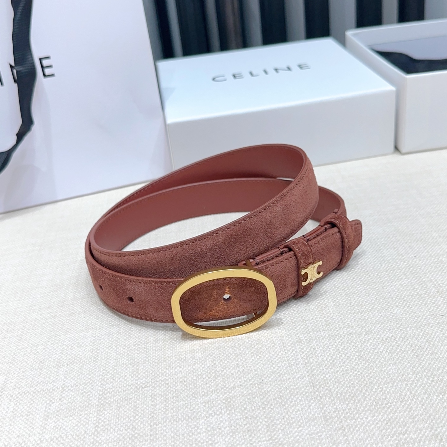 💥💥💥2.5cm赛琳腰带，双面头层牛皮，长度：75.80.85.90.95.100.105欧，铜五金扣原