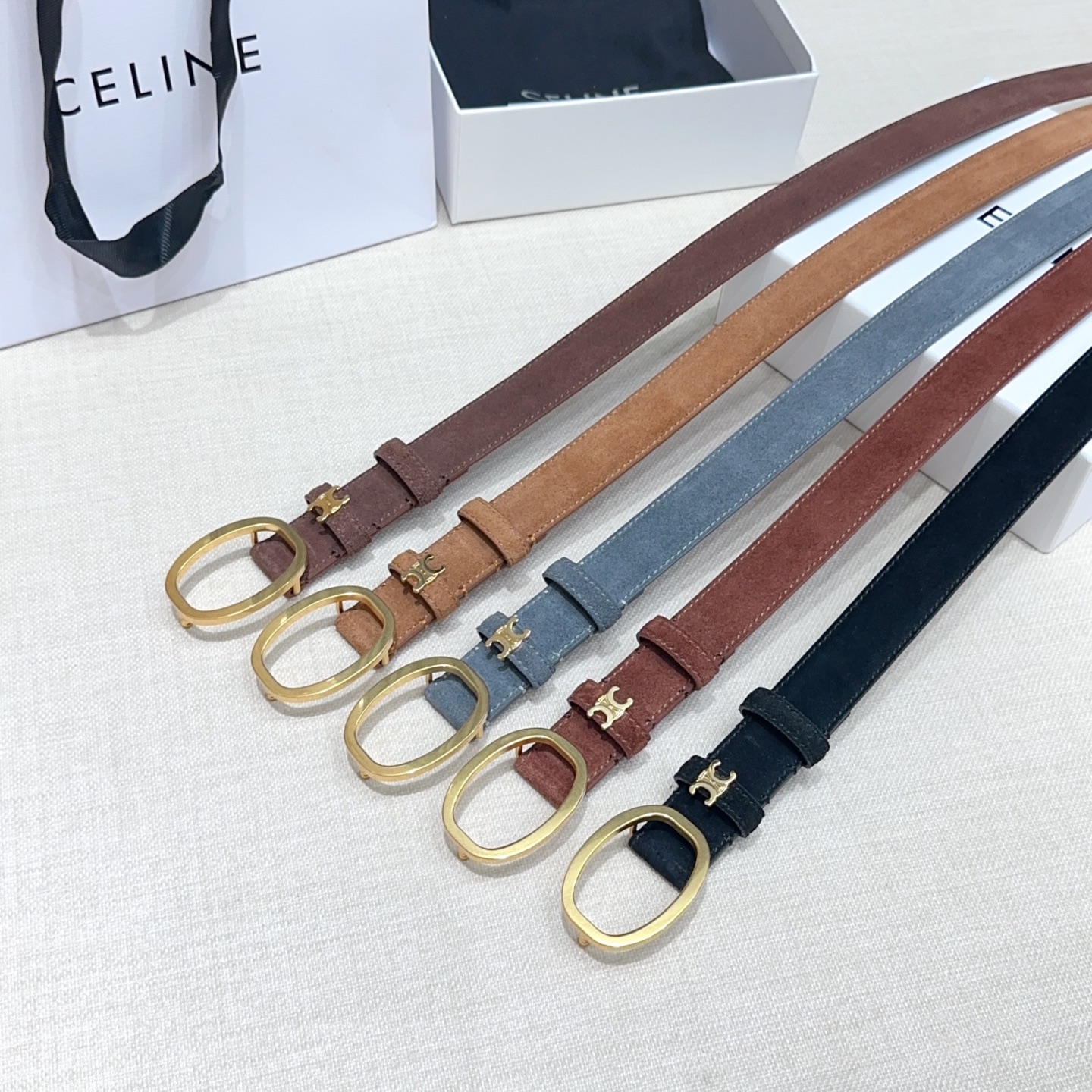 💥💥💥2.5cm赛琳腰带，双面头层牛皮，长度：75.80.85.90.95.100.105欧，铜五金扣原
