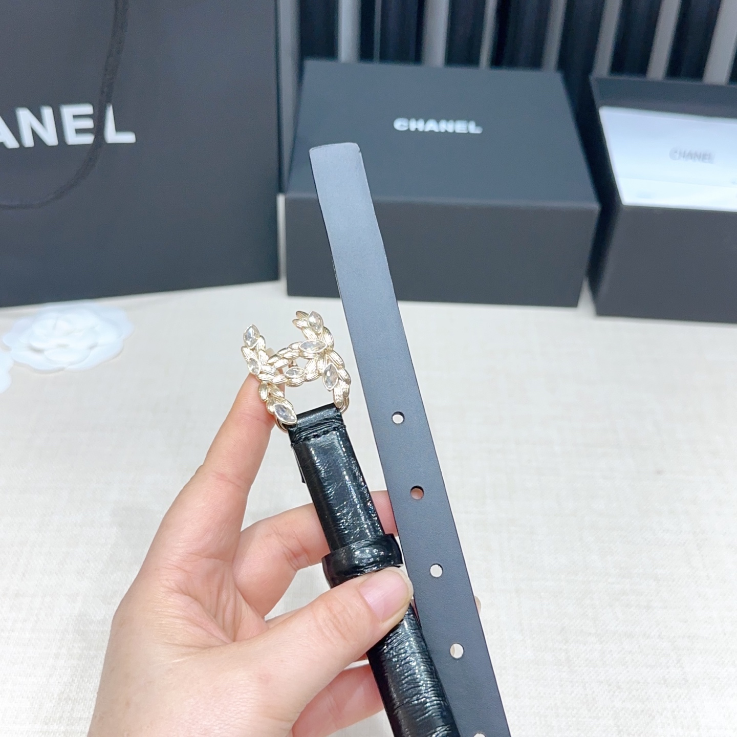 💥💥💥2.0cm香奈儿腰带，双面头层进口牛皮，长度：75.80.85.90.95.100.105欧，铜五