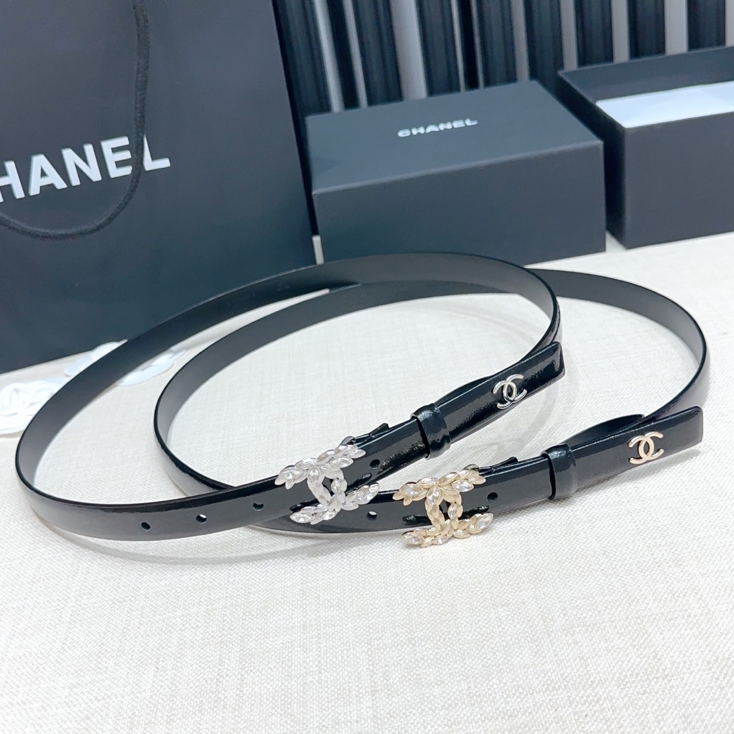 💥💥💥2.0cm香奈儿腰带，双面头层进口牛皮，长度：75.80.85.90.95.100.105欧，铜五