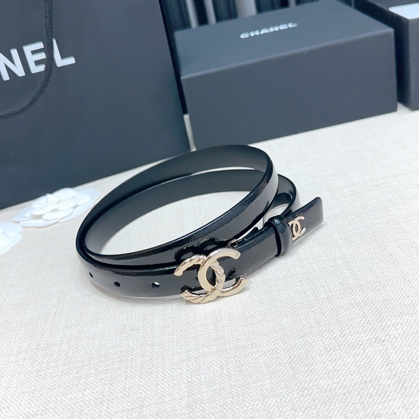 💥💥💥2.0cm香奈儿腰带，双面头层进口牛皮，长度：75.80.85.90.95.100.105欧，铜五