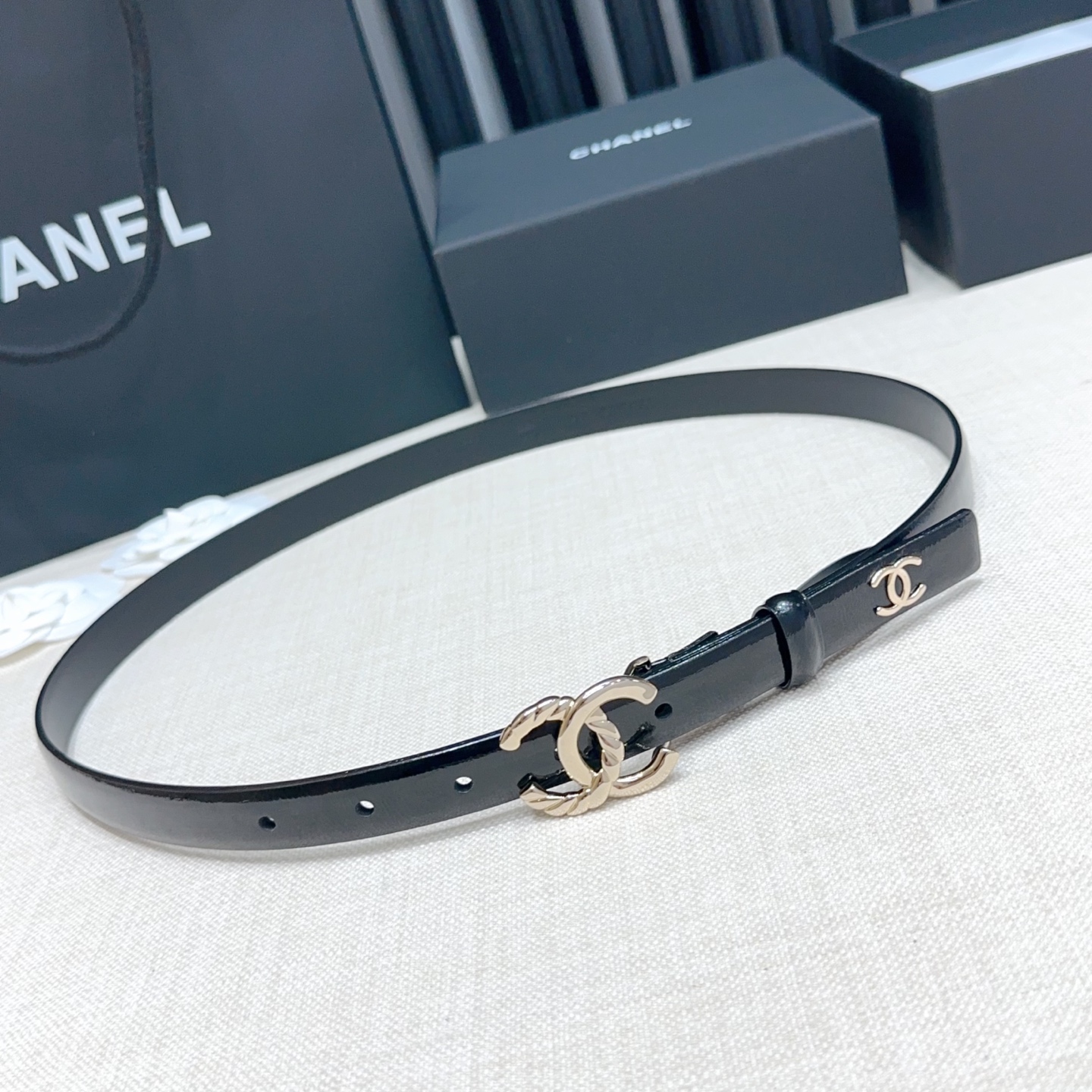 💥💥💥2.0cm香奈儿腰带，双面头层进口牛皮，长度：75.80.85.90.95.100.105欧，铜五