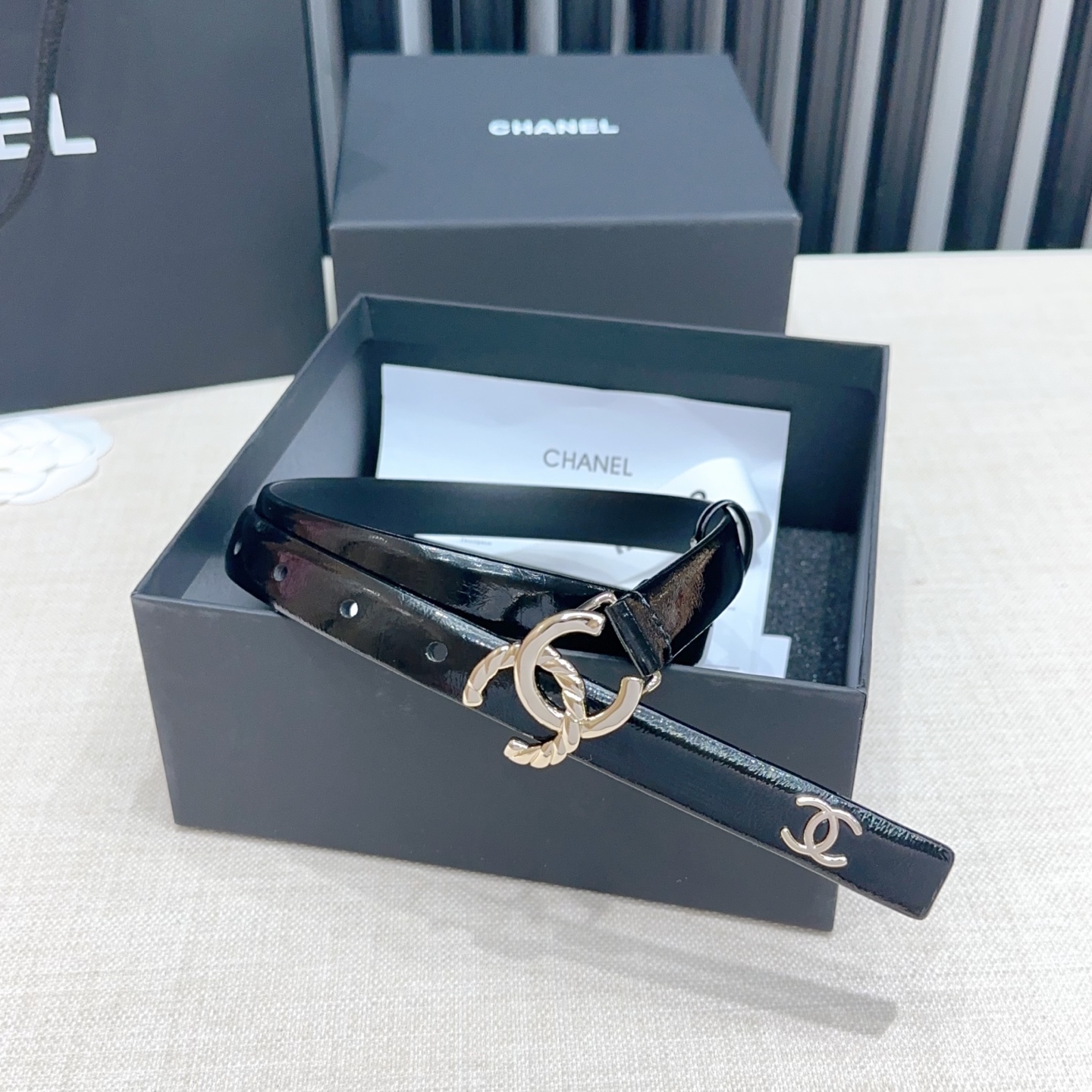 💥💥💥2.0cm香奈儿腰带，双面头层进口牛皮，长度：75.80.85.90.95.100.105欧，铜五