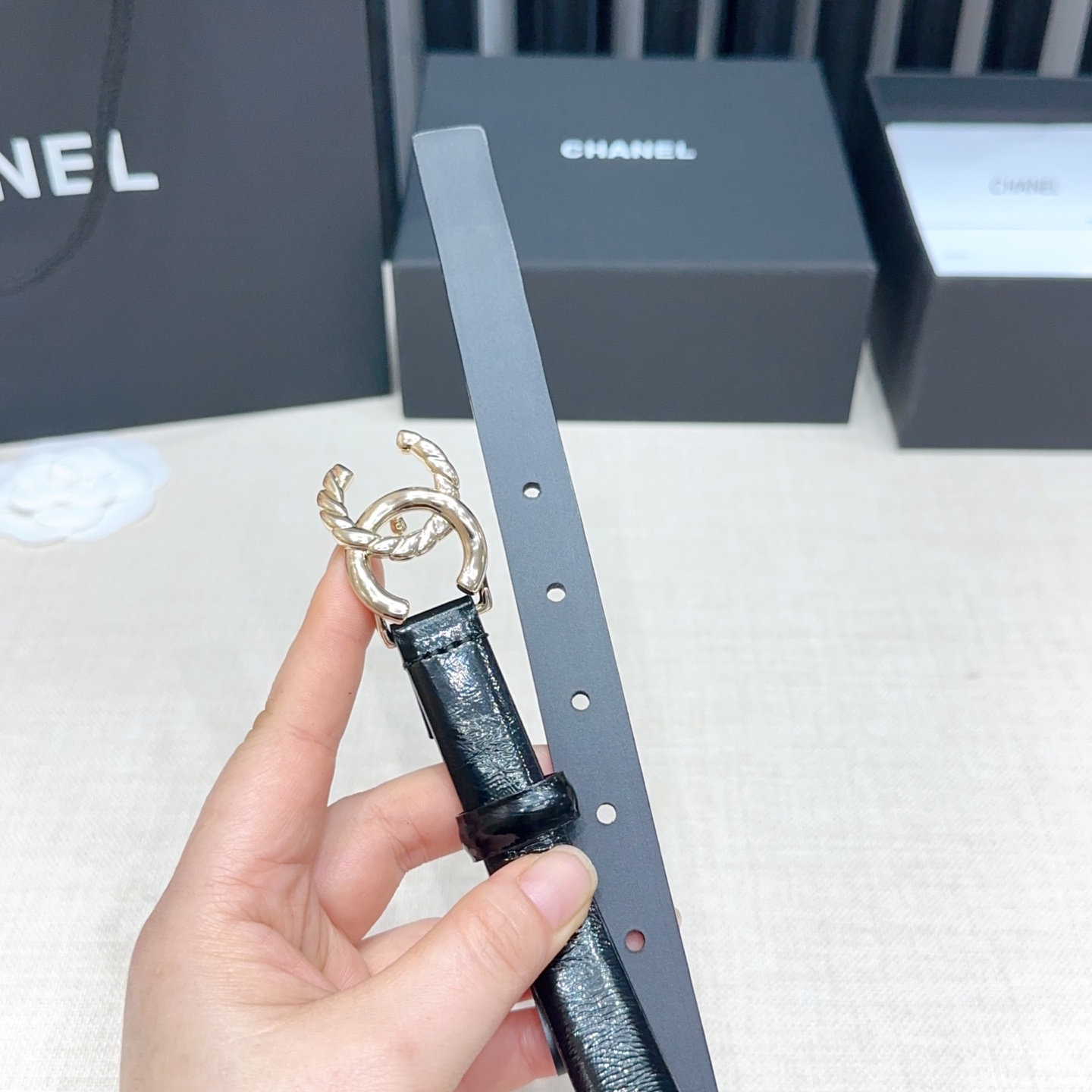 💥💥💥2.0cm香奈儿腰带，双面头层进口牛皮，长度：75.80.85.90.95.100.105欧，铜五