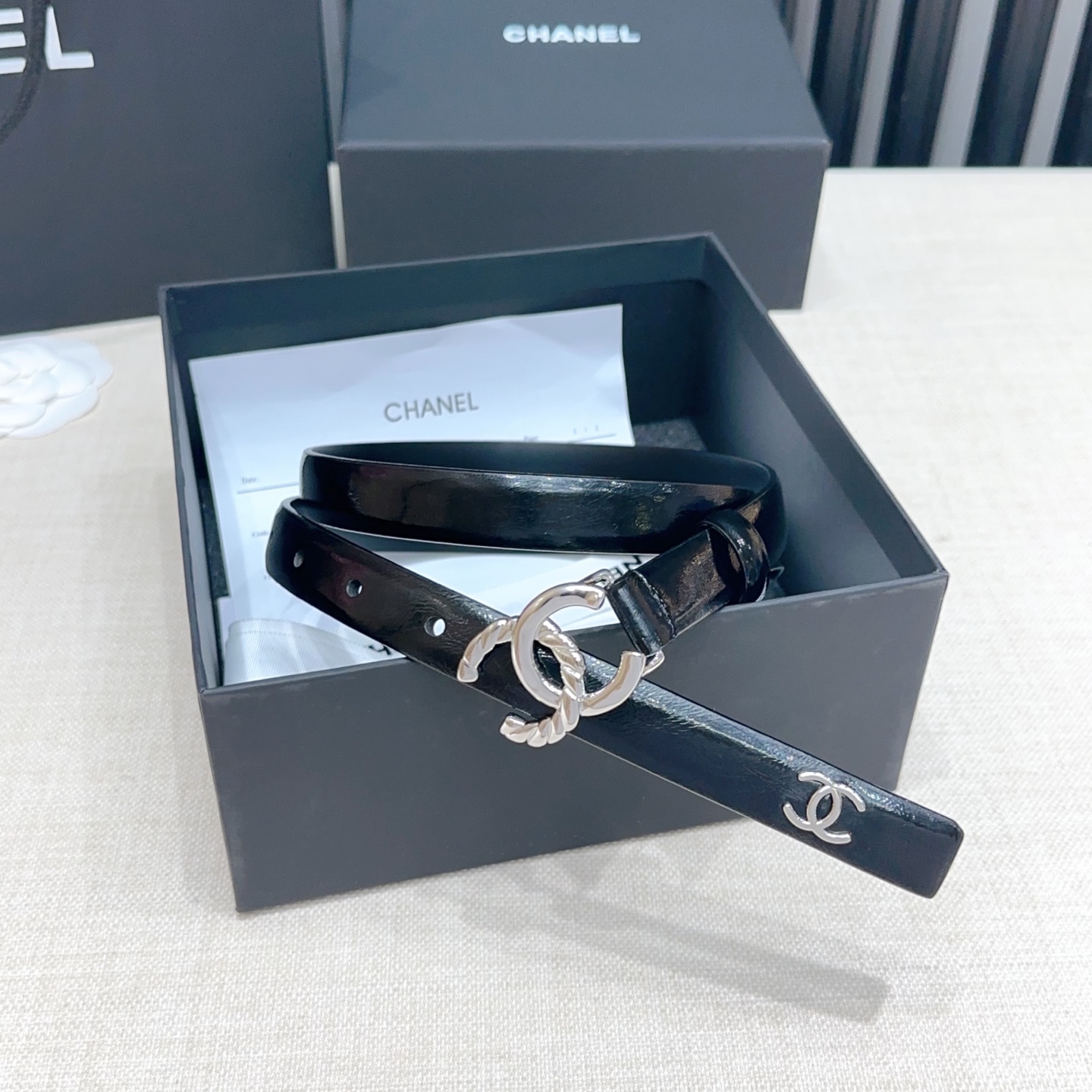 💥💥💥2.0cm香奈儿腰带，双面头层进口牛皮，长度：75.80.85.90.95.100.105欧，铜五