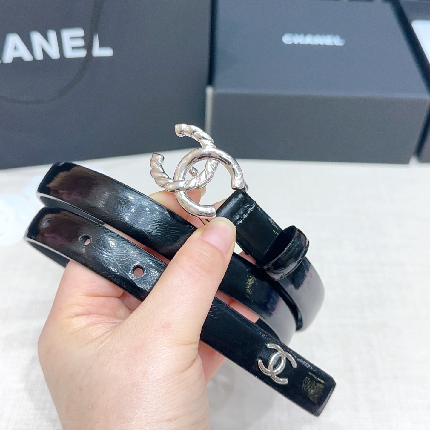 💥💥💥2.0cm香奈儿腰带，双面头层进口牛皮，长度：75.80.85.90.95.100.105欧，铜五