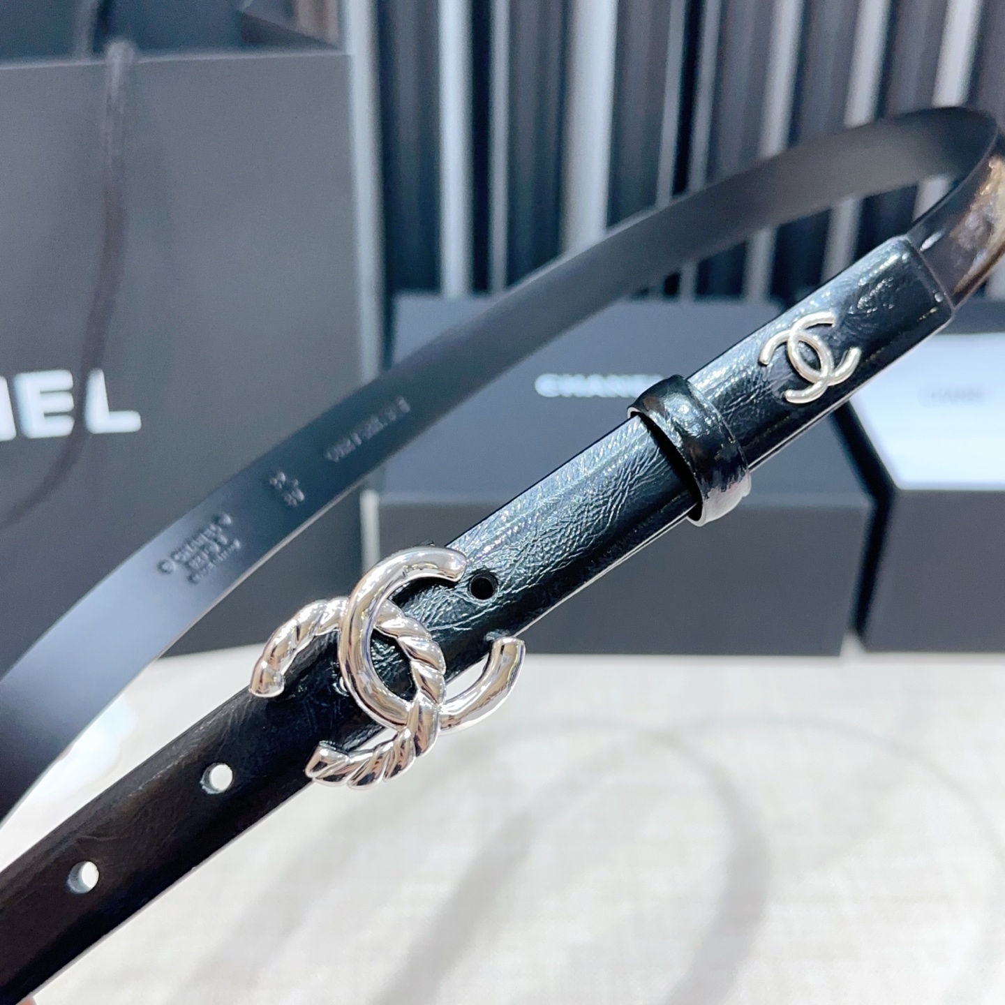 💥💥💥2.0cm香奈儿腰带，双面头层进口牛皮，长度：75.80.85.90.95.100.105欧，铜五