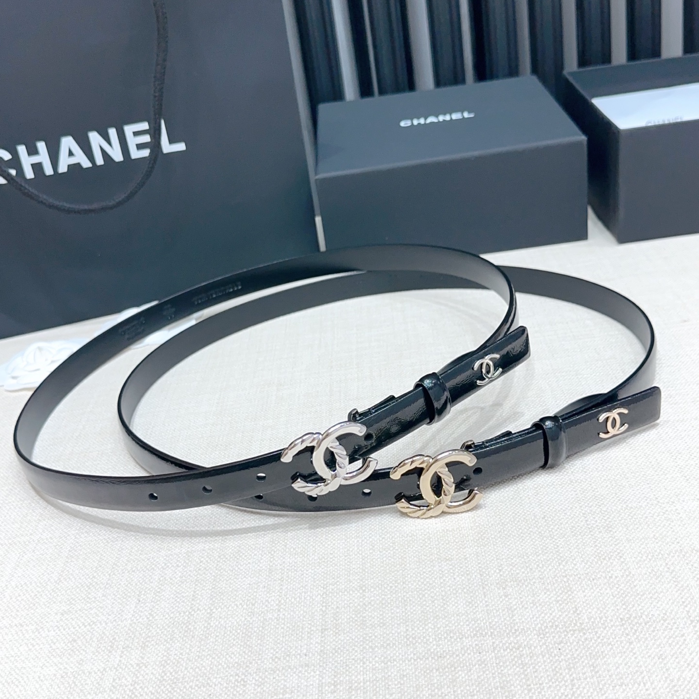 💥💥💥2.0cm香奈儿腰带，双面头层进口牛皮，长度：75.80.85.90.95.100.105欧，铜五