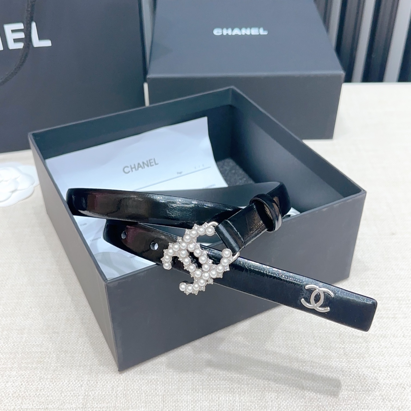 💥💥💥2.0cm香奈儿腰带，双面头层进口牛皮，长度：75.80.85.90.95.100.105欧，铜五