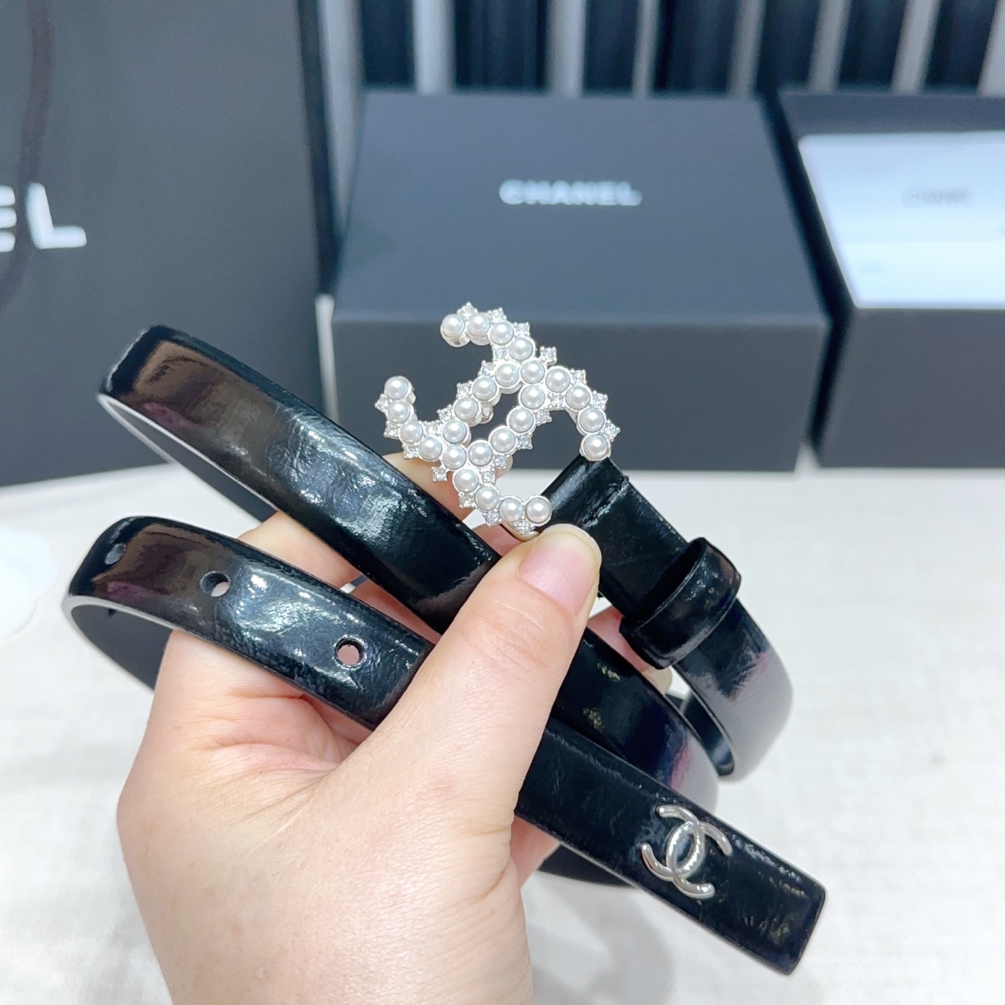 💥💥💥2.0cm香奈儿腰带，双面头层进口牛皮，长度：75.80.85.90.95.100.105欧，铜五