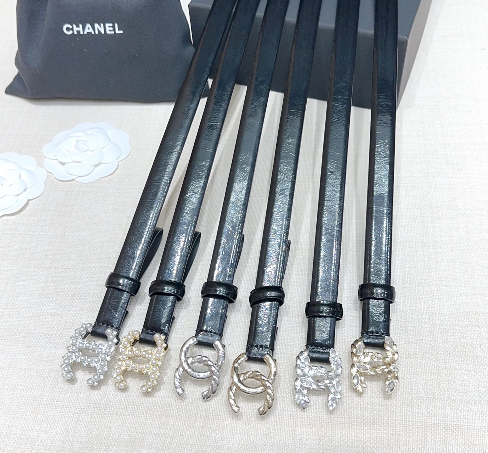 💥💥💥2.0cm香奈儿腰带，双面头层进口牛皮，长度：75.80.85.90.95.100.105欧，铜五