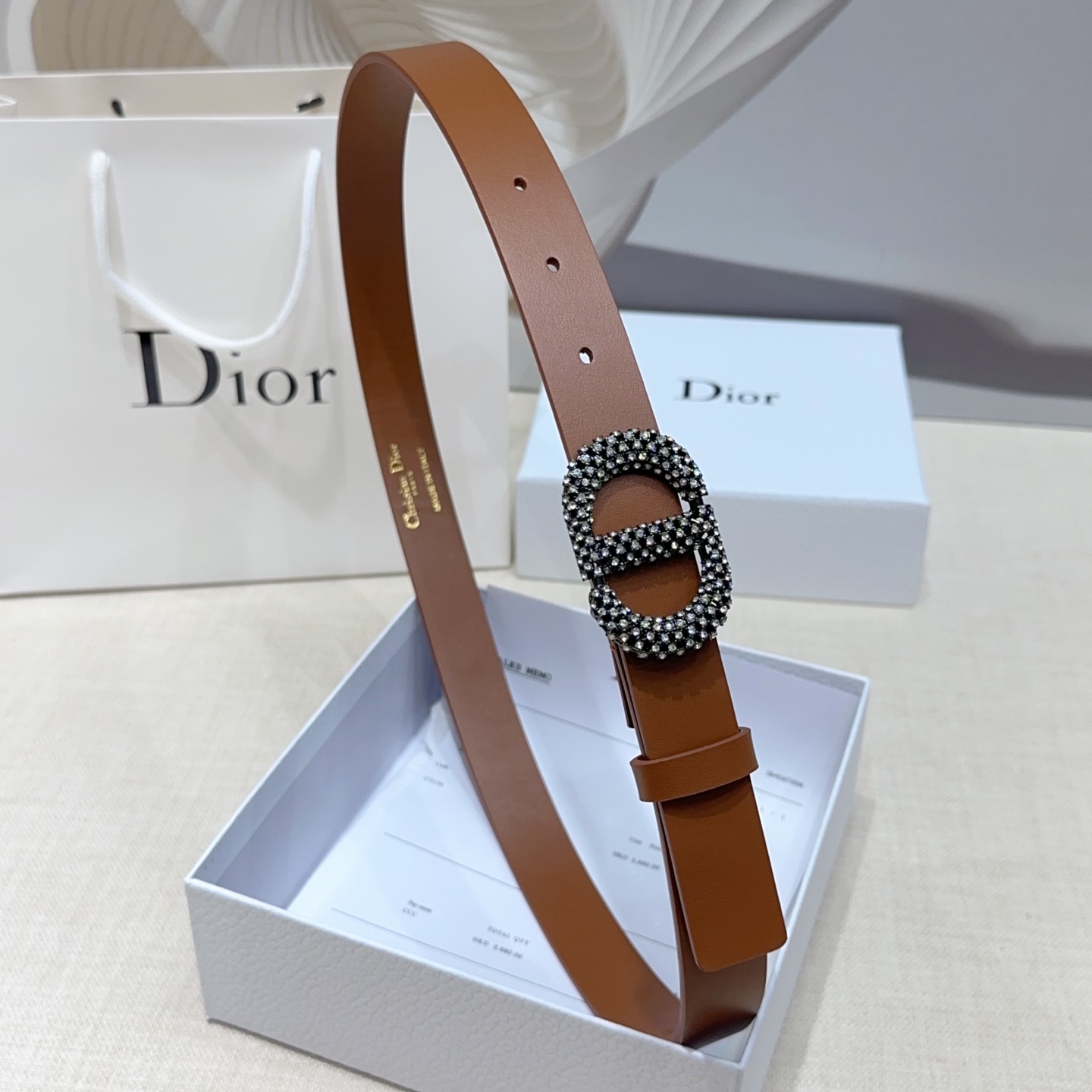 💥💥💥2.5cm迪奥腰带，双面头层进口牛皮，长度：75.80.85.90.95.100.105欧，铜五金