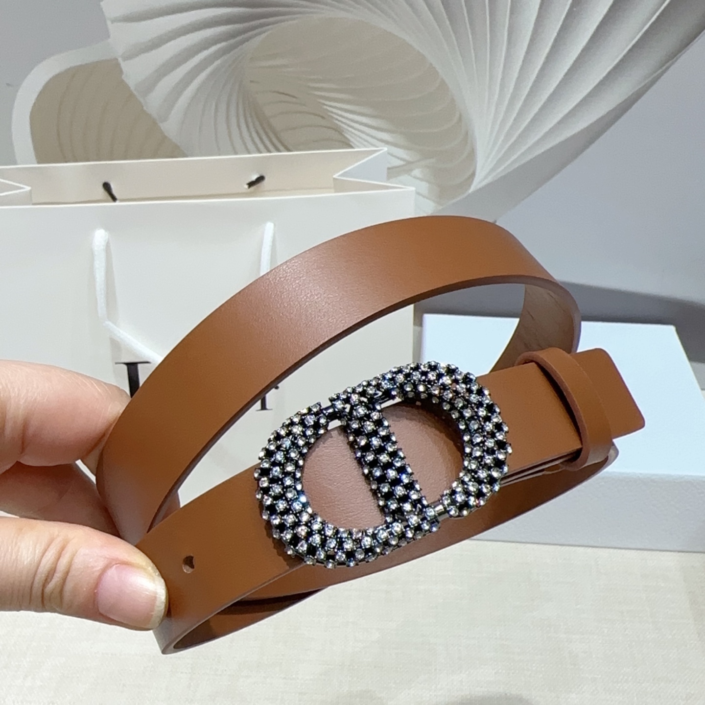 💥💥💥2.5cm迪奥腰带，双面头层进口牛皮，长度：75.80.85.90.95.100.105欧，铜五金