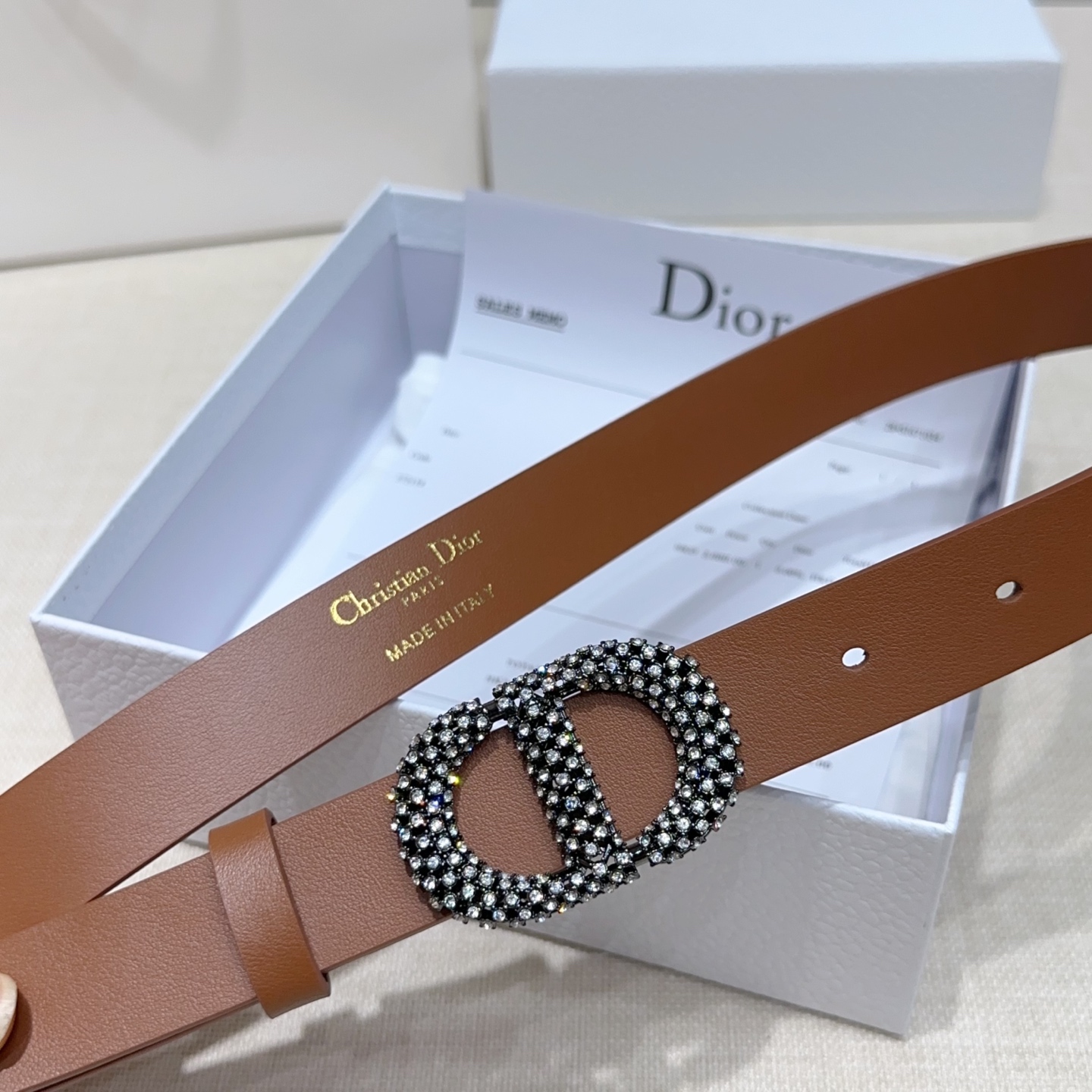 💥💥💥2.5cm迪奥腰带，双面头层进口牛皮，长度：75.80.85.90.95.100.105欧，铜五金