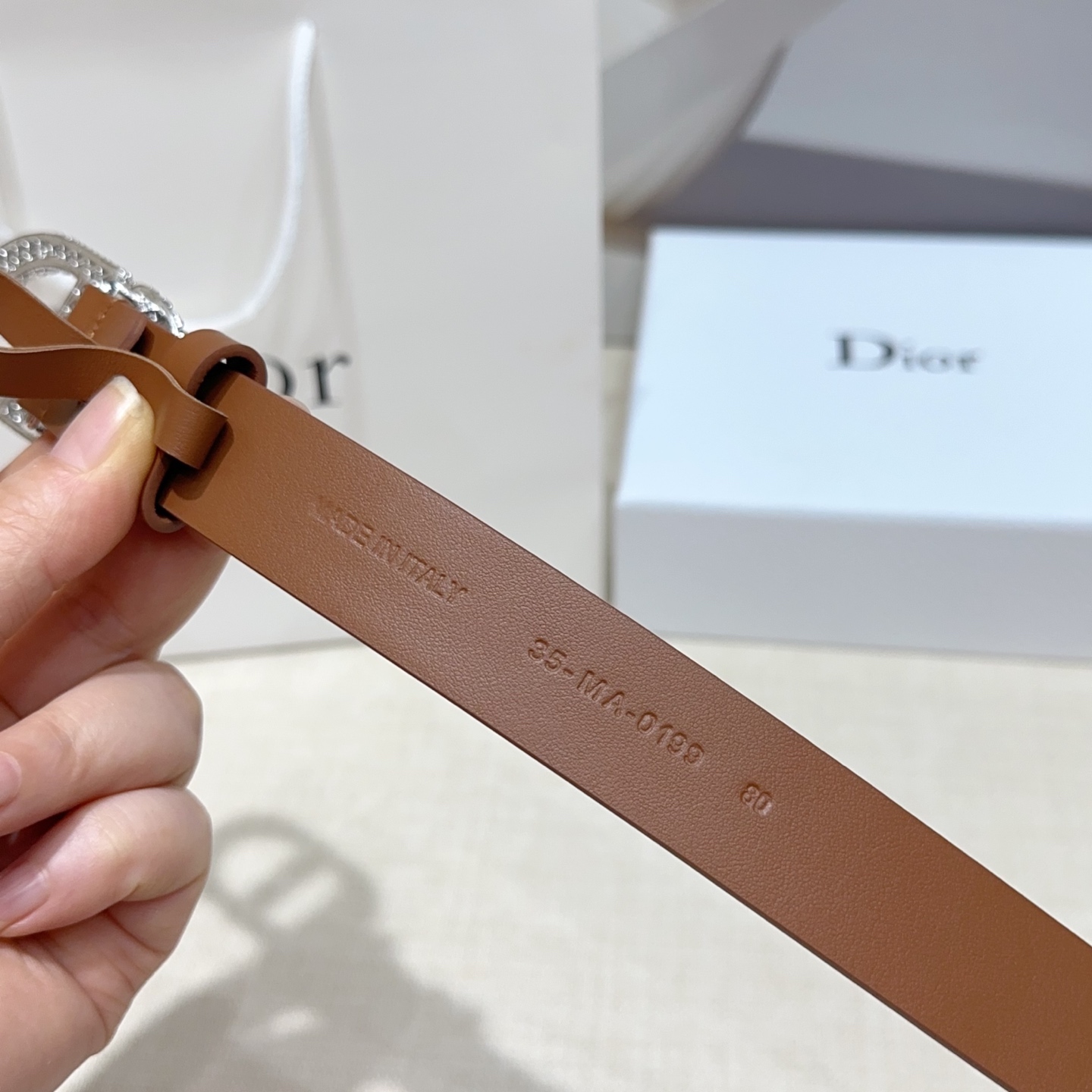 💥💥💥2.5cm迪奥腰带，双面头层进口牛皮，长度：75.80.85.90.95.100.105欧，铜五金