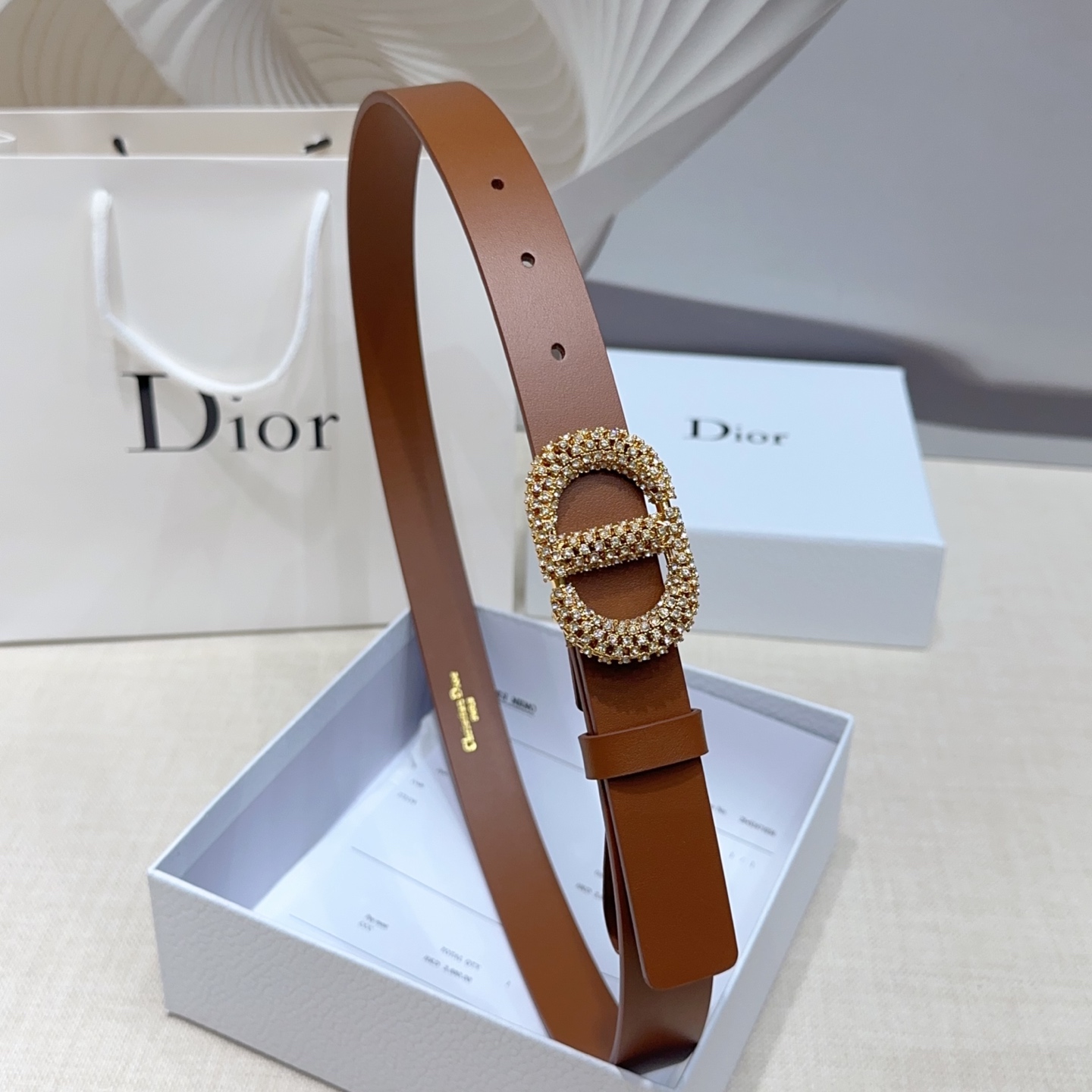 💥💥💥2.5cm迪奥腰带，双面头层进口牛皮，长度：75.80.85.90.95.100.105欧，铜五金