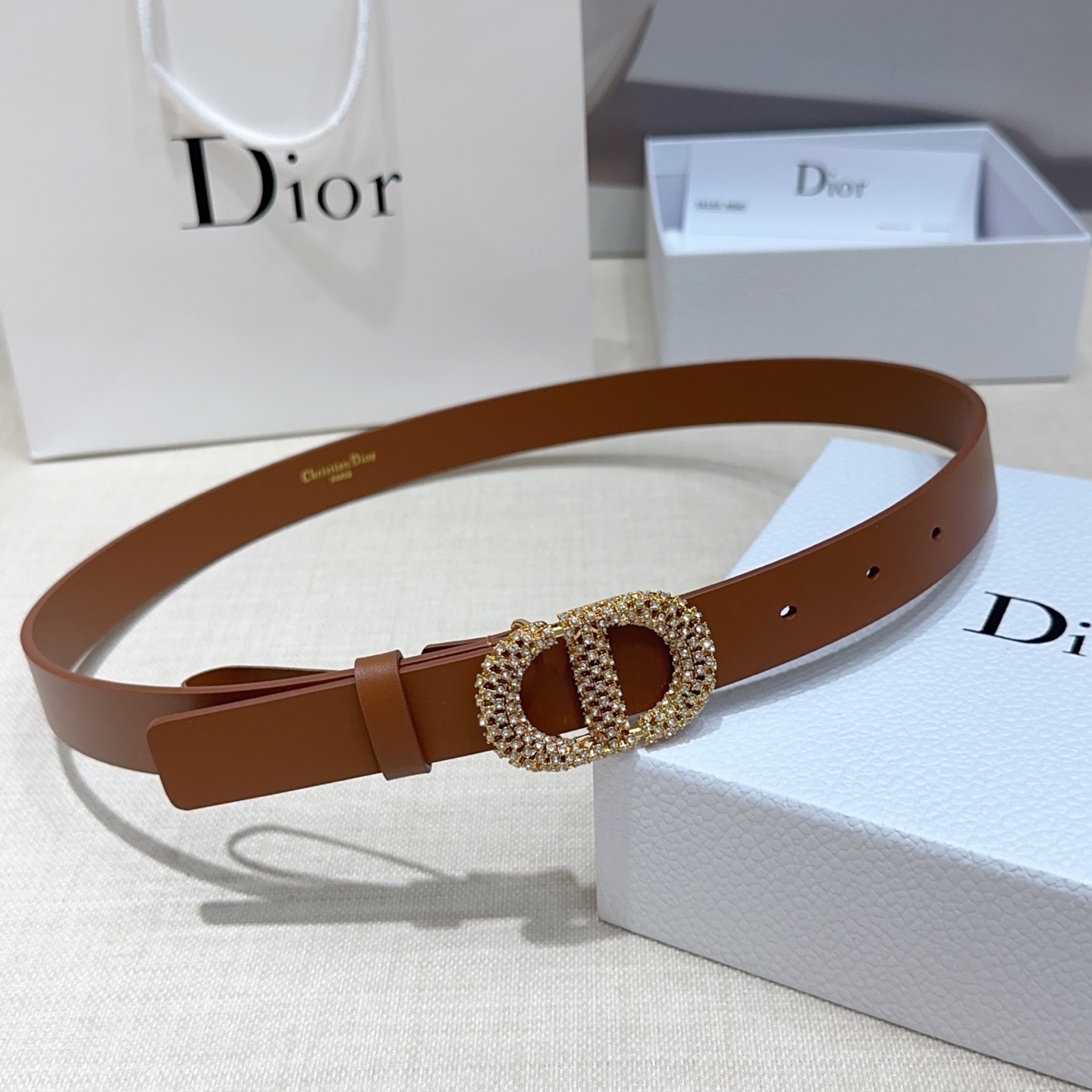 💥💥💥2.5cm迪奥腰带，双面头层进口牛皮，长度：75.80.85.90.95.100.105欧，铜五金