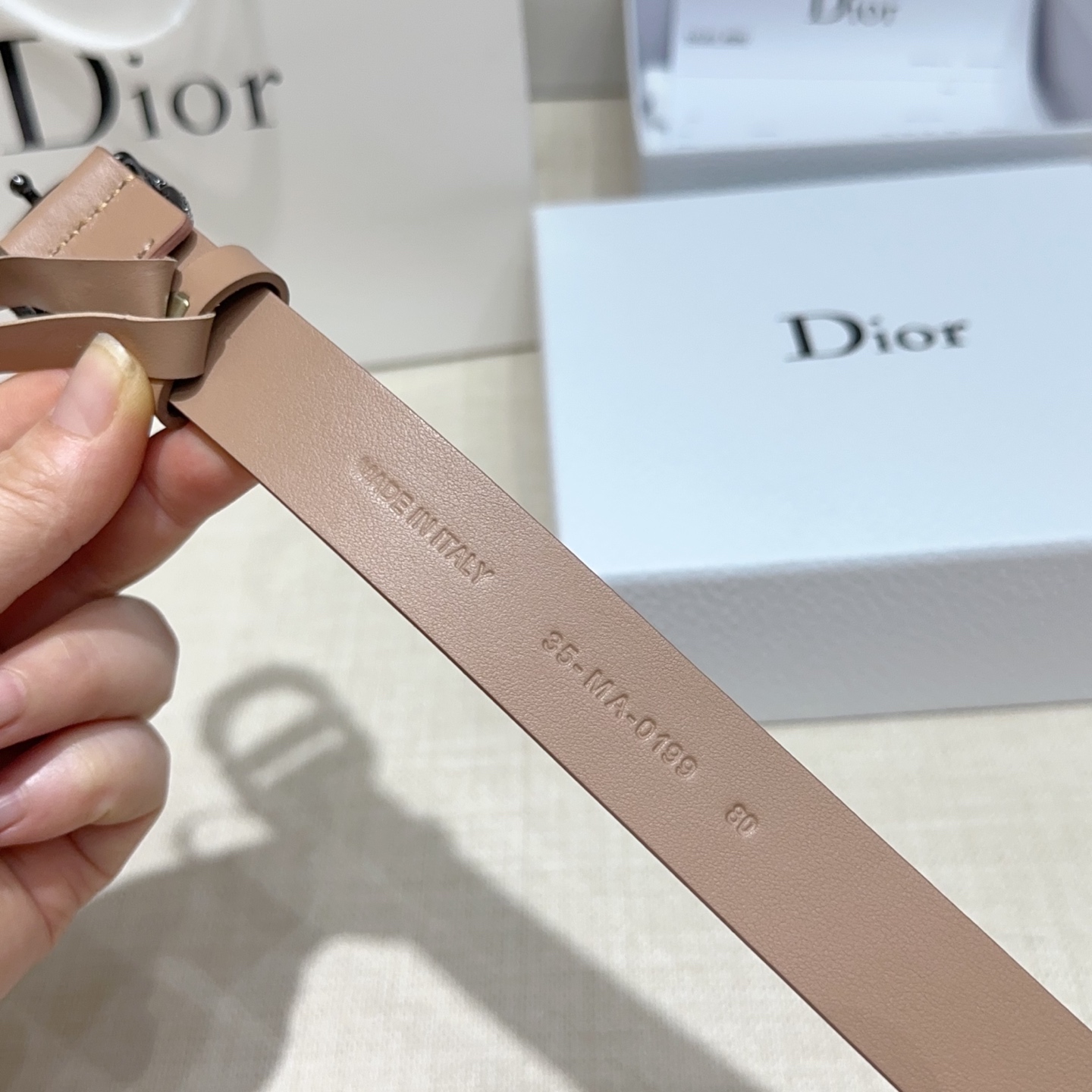 💥💥💥2.5cm迪奥腰带，双面头层进口牛皮，长度：75.80.85.90.95.100.105欧，铜五金