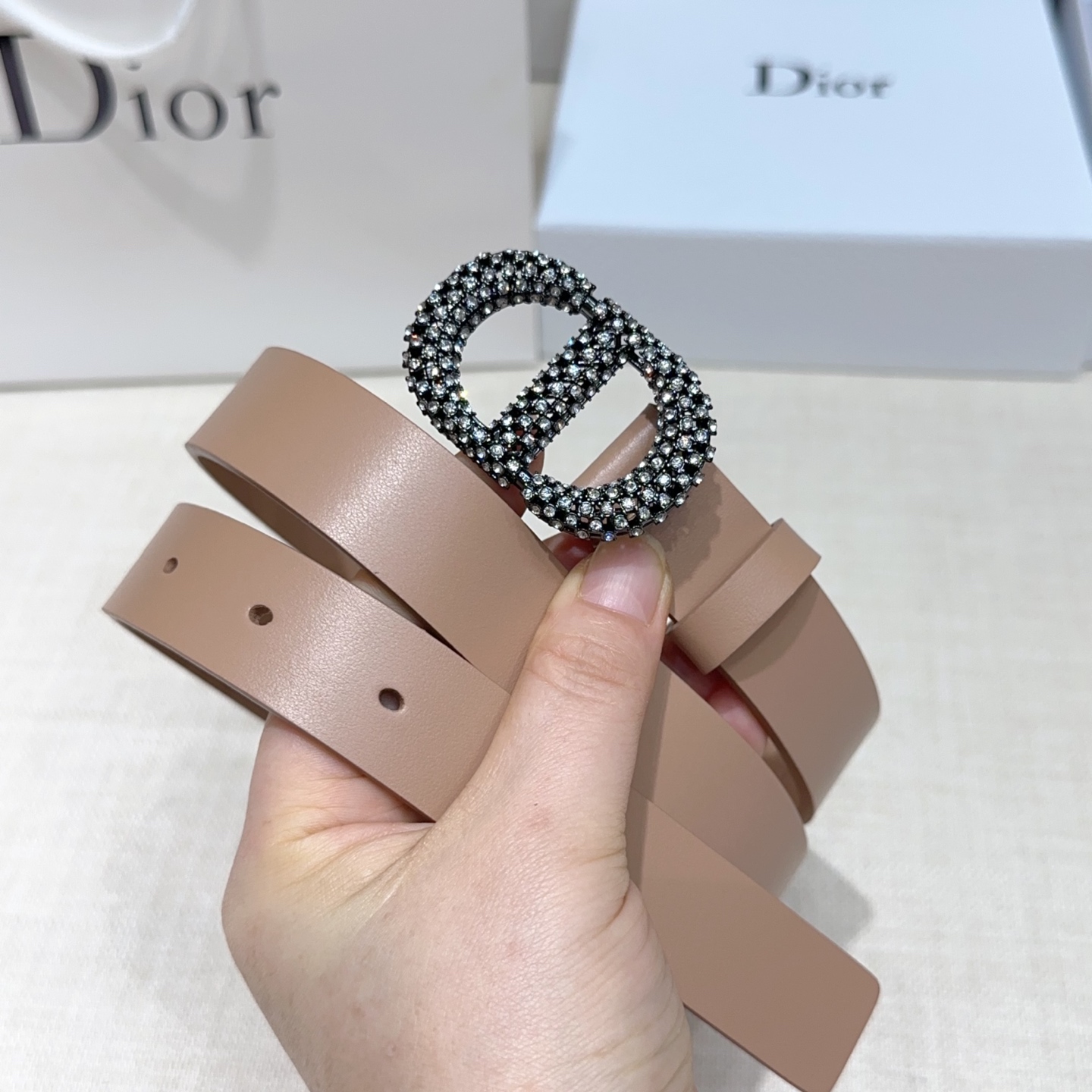 💥💥💥2.5cm迪奥腰带，双面头层进口牛皮，长度：75.80.85.90.95.100.105欧，铜五金