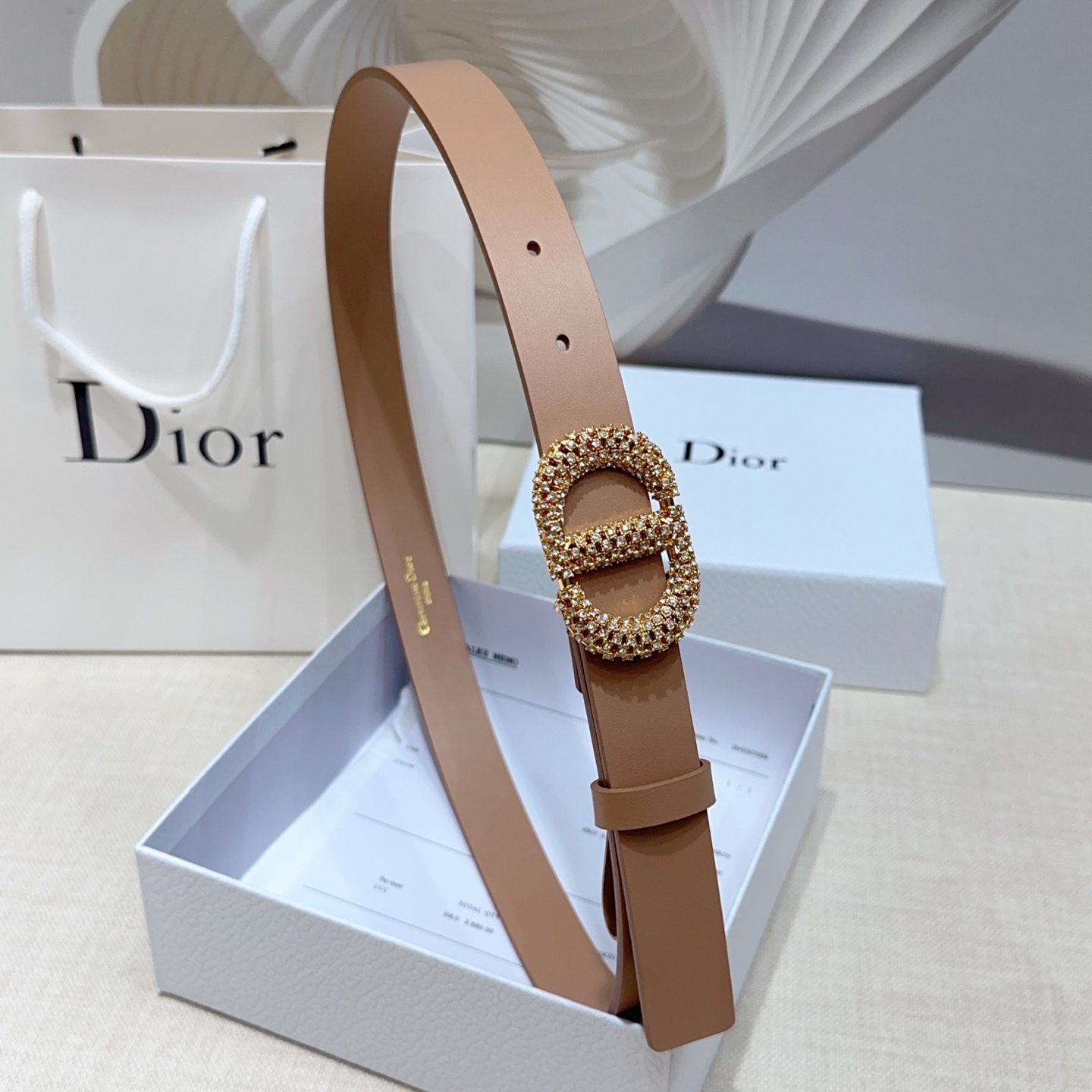 💥💥💥2.5cm迪奥腰带，双面头层进口牛皮，长度：75.80.85.90.95.100.105欧，铜五金