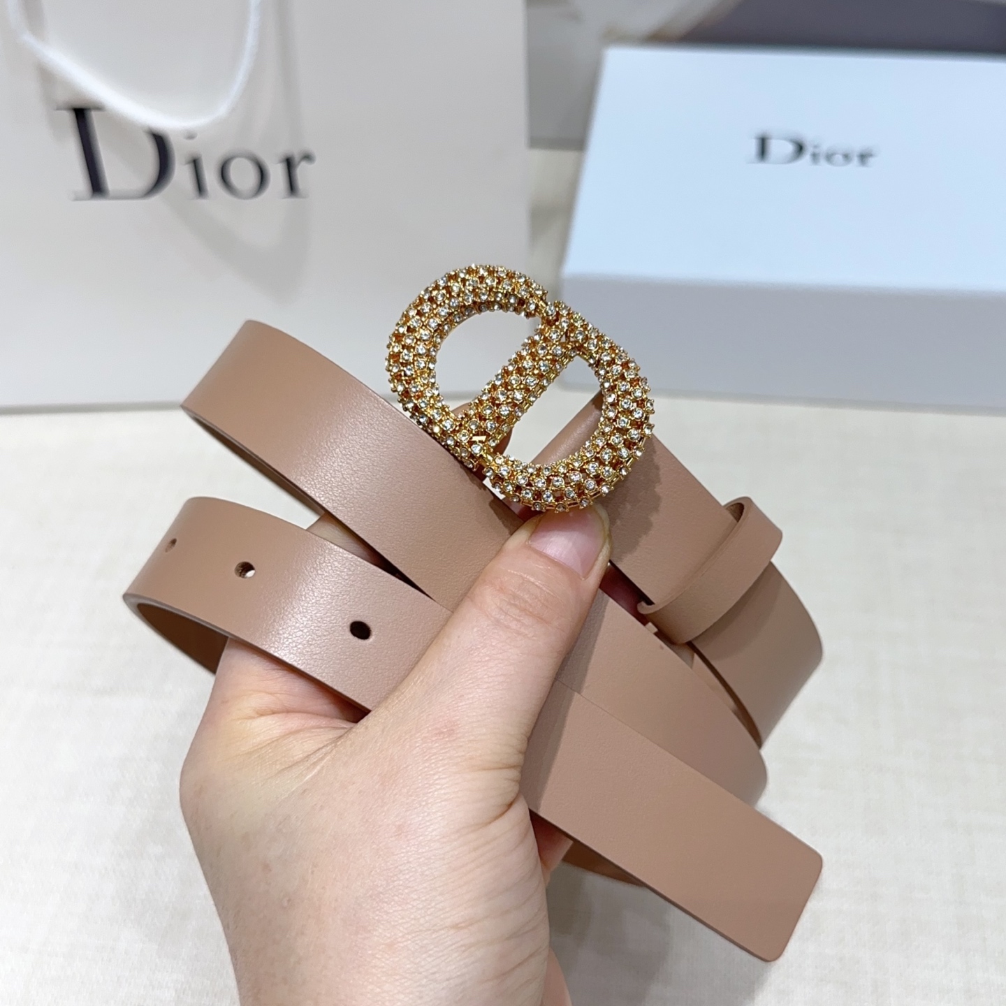 💥💥💥2.5cm迪奥腰带，双面头层进口牛皮，长度：75.80.85.90.95.100.105欧，铜五金