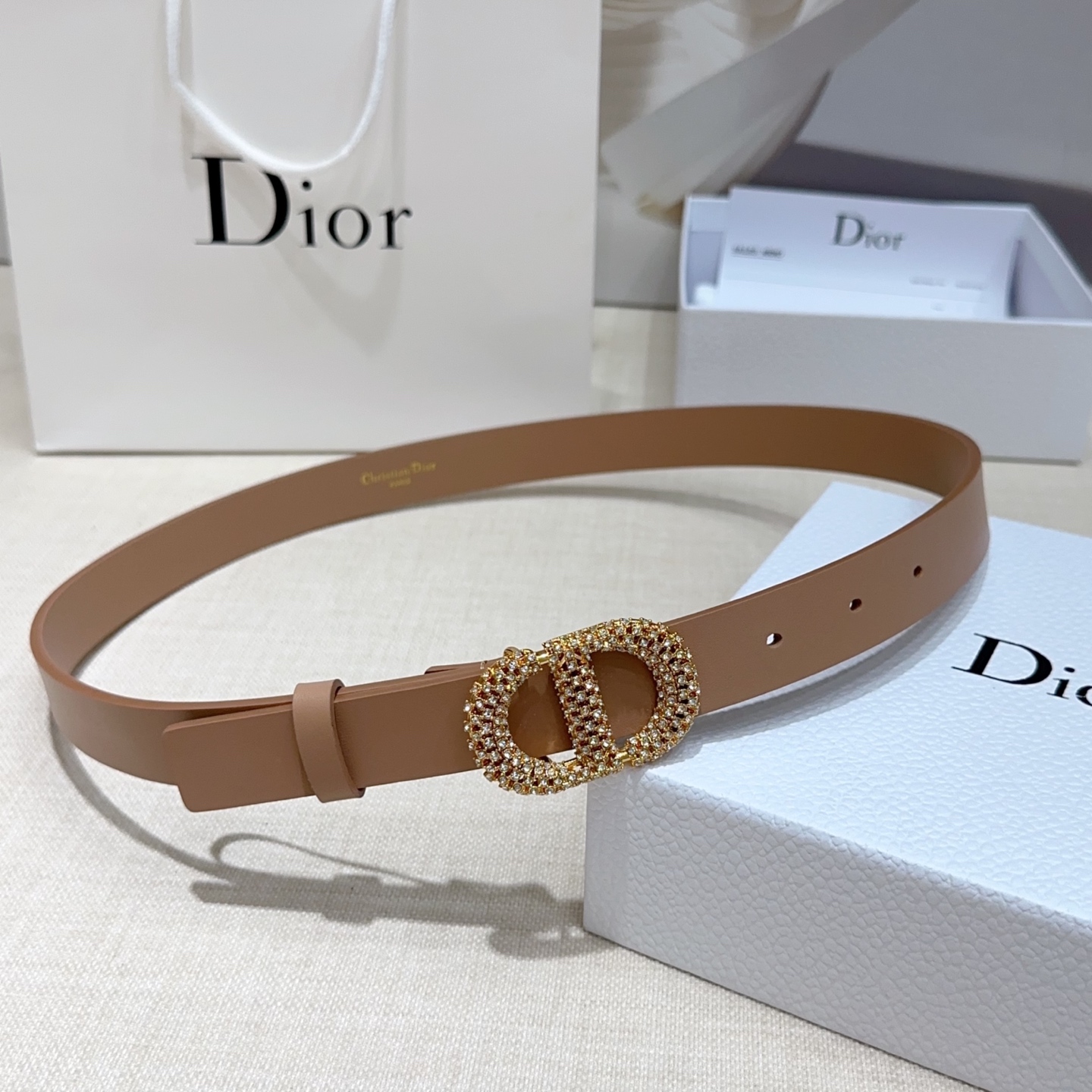 💥💥💥2.5cm迪奥腰带，双面头层进口牛皮，长度：75.80.85.90.95.100.105欧，铜五金