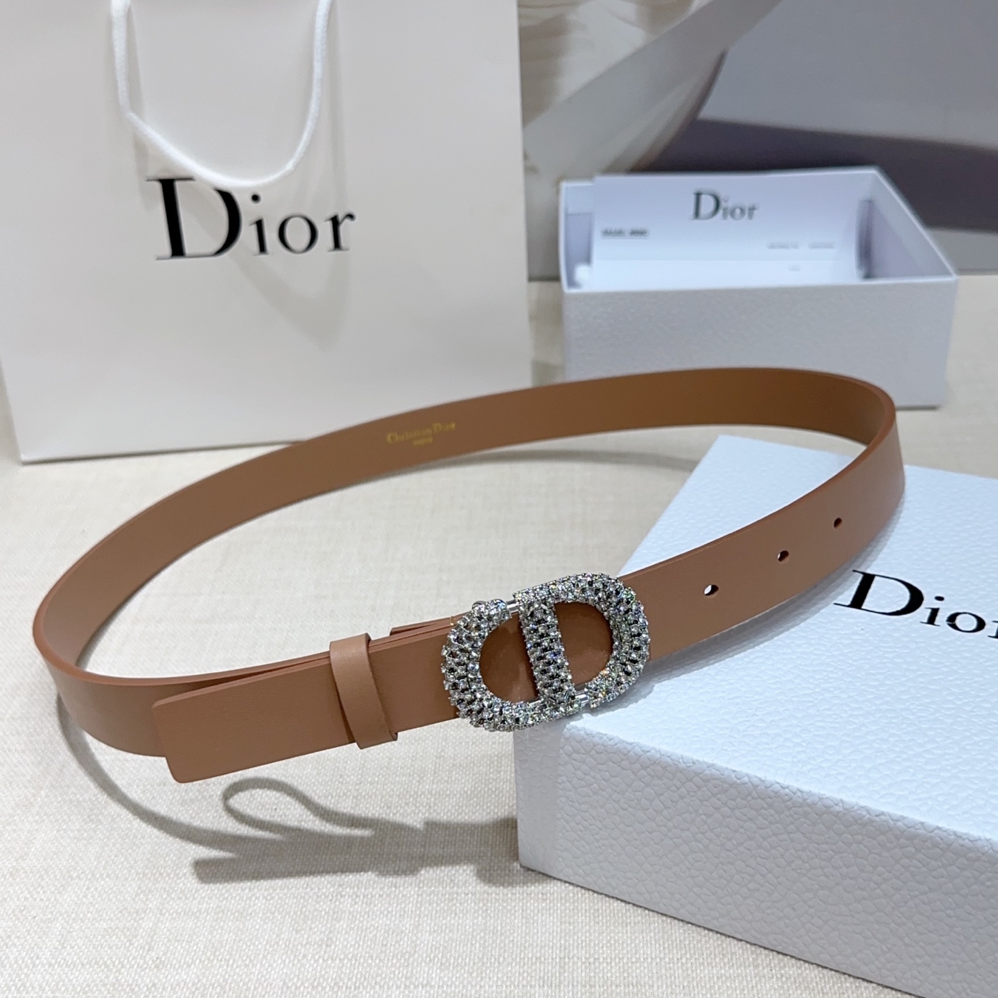 💥💥💥2.5cm迪奥腰带，双面头层进口牛皮，长度：75.80.85.90.95.100.105欧，铜五金