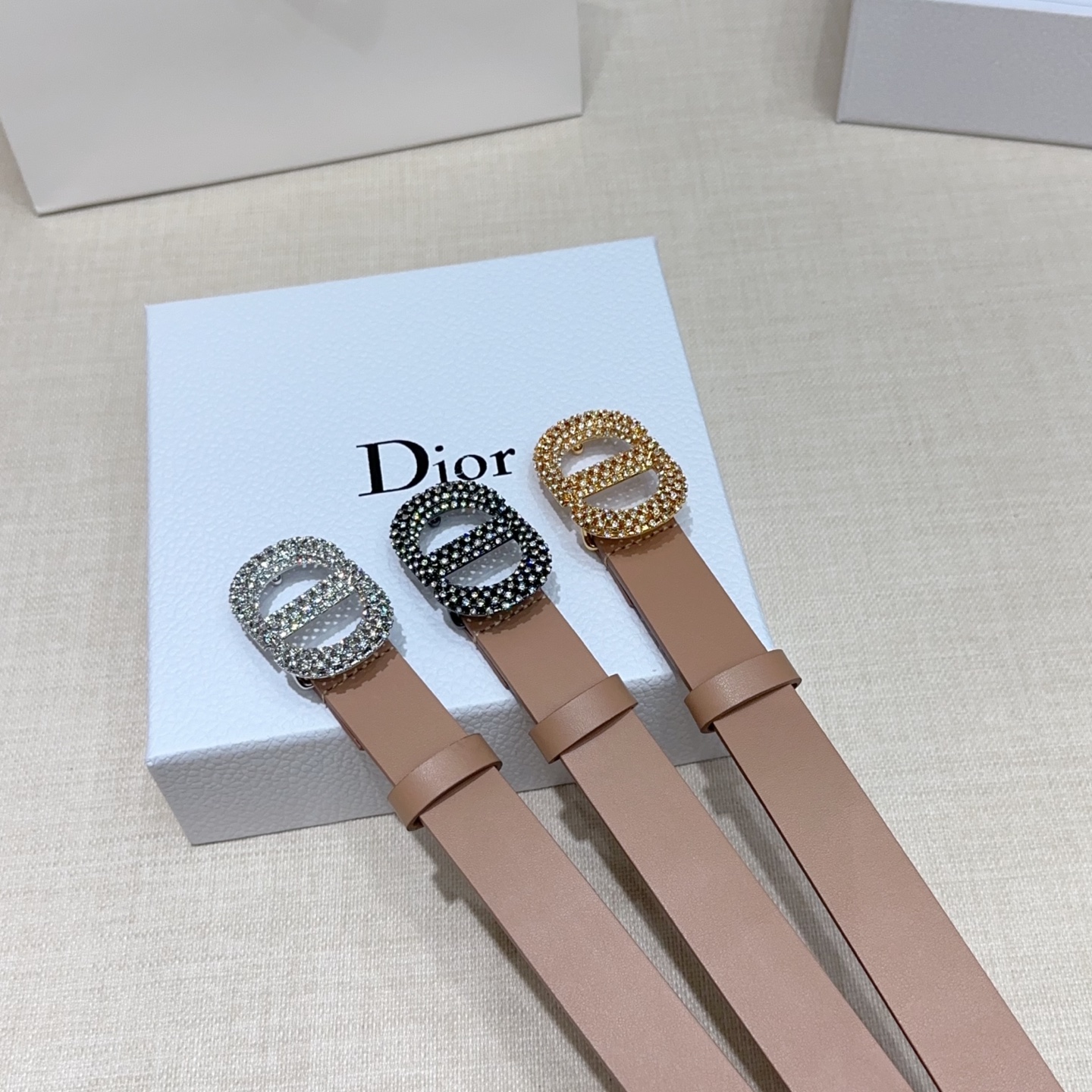 💥💥💥2.5cm迪奥腰带，双面头层进口牛皮，长度：75.80.85.90.95.100.105欧，铜五金